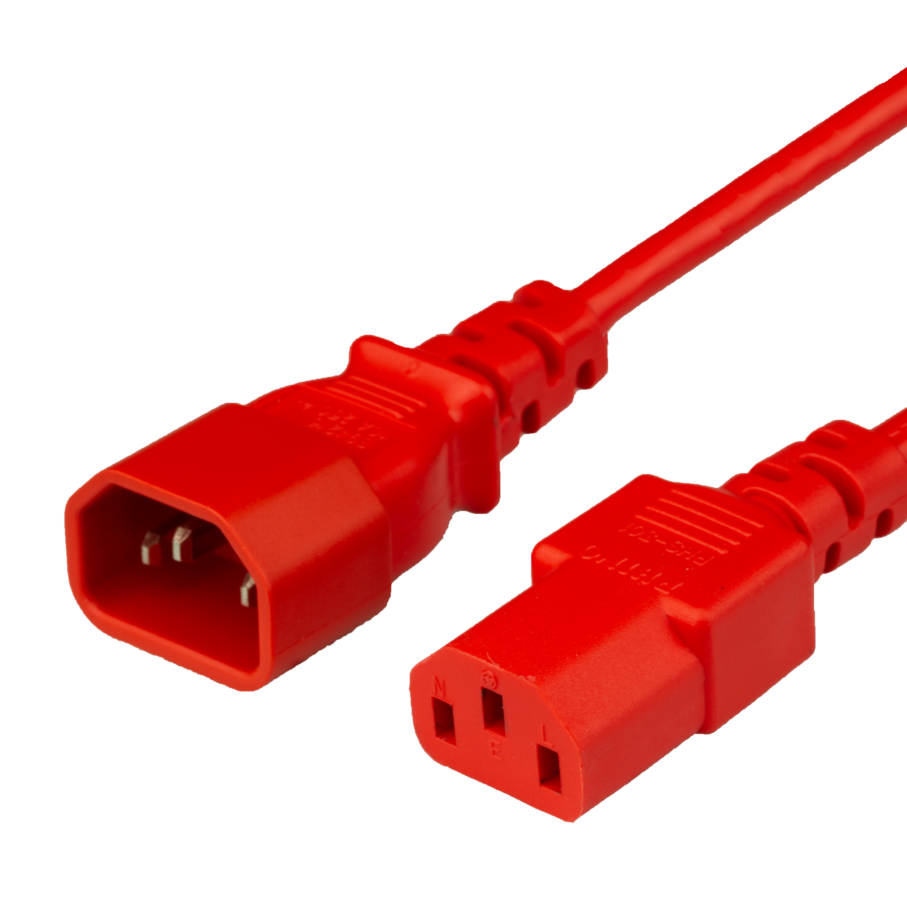 5ft C13 C14 10a 250v 18 3 Sjt Red Power Cord