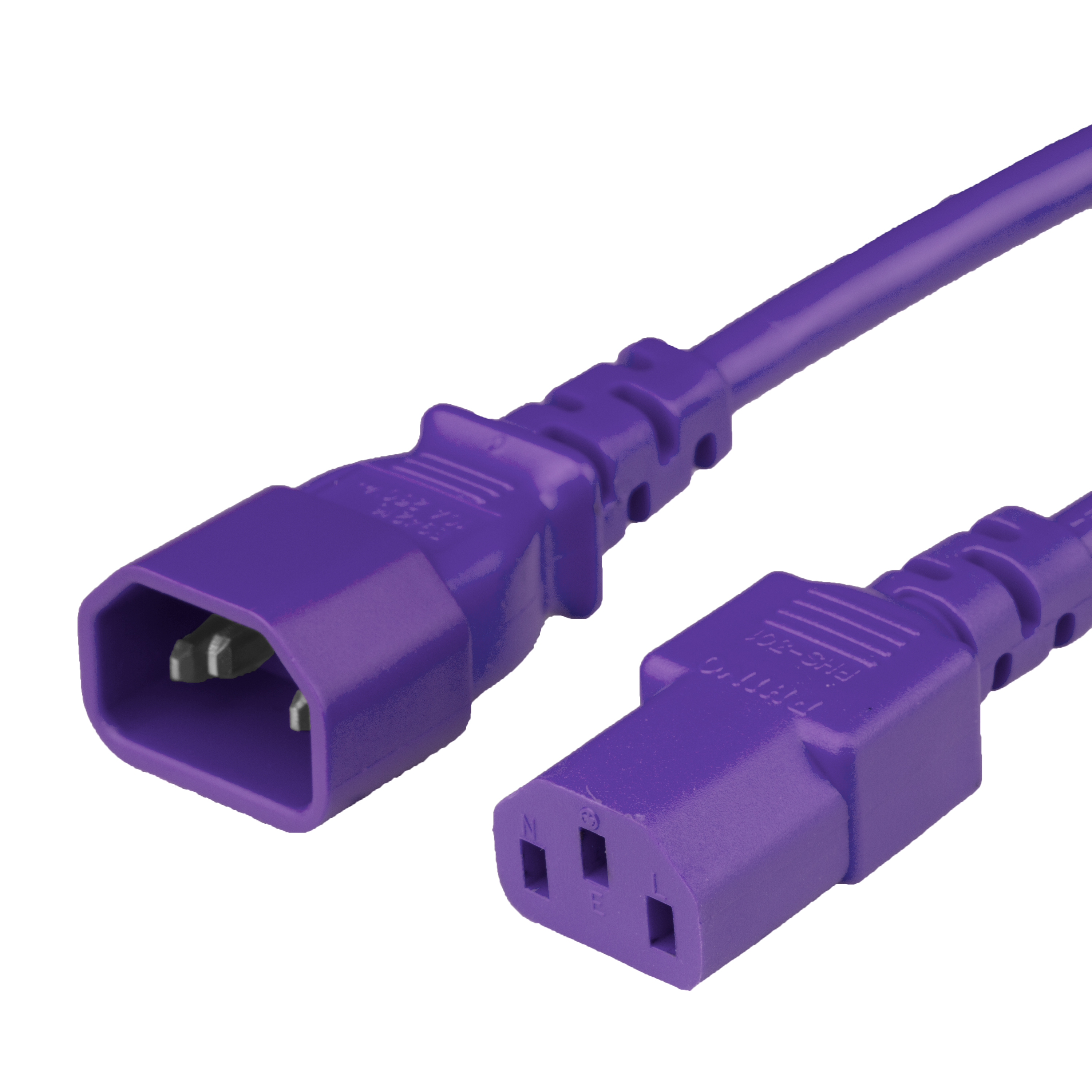 6FT C13 C14 15A 250V PURPLE Power Cord