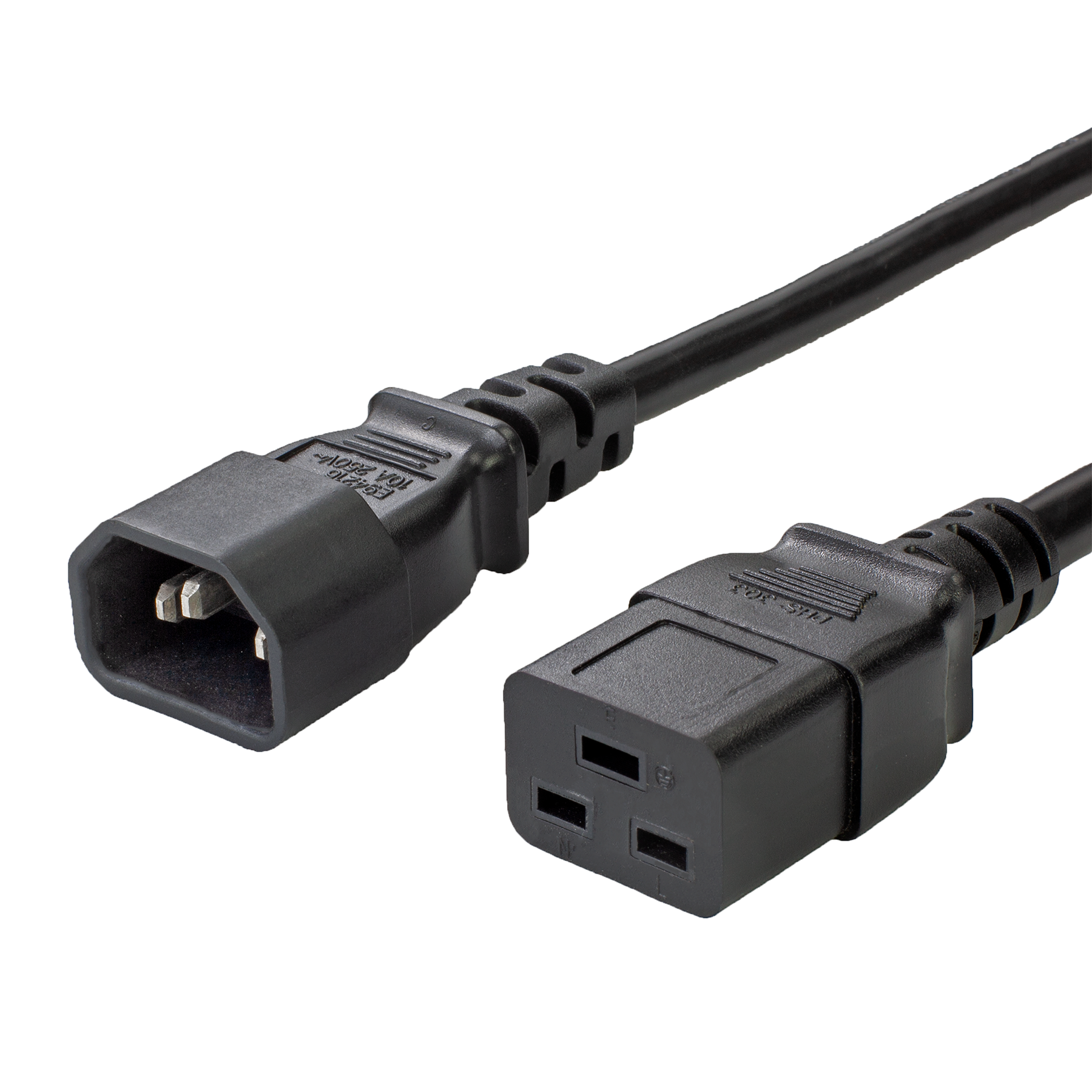 Iec60320 C14 To C19 Power Cords 15a 250v World Cord Sets Inc 