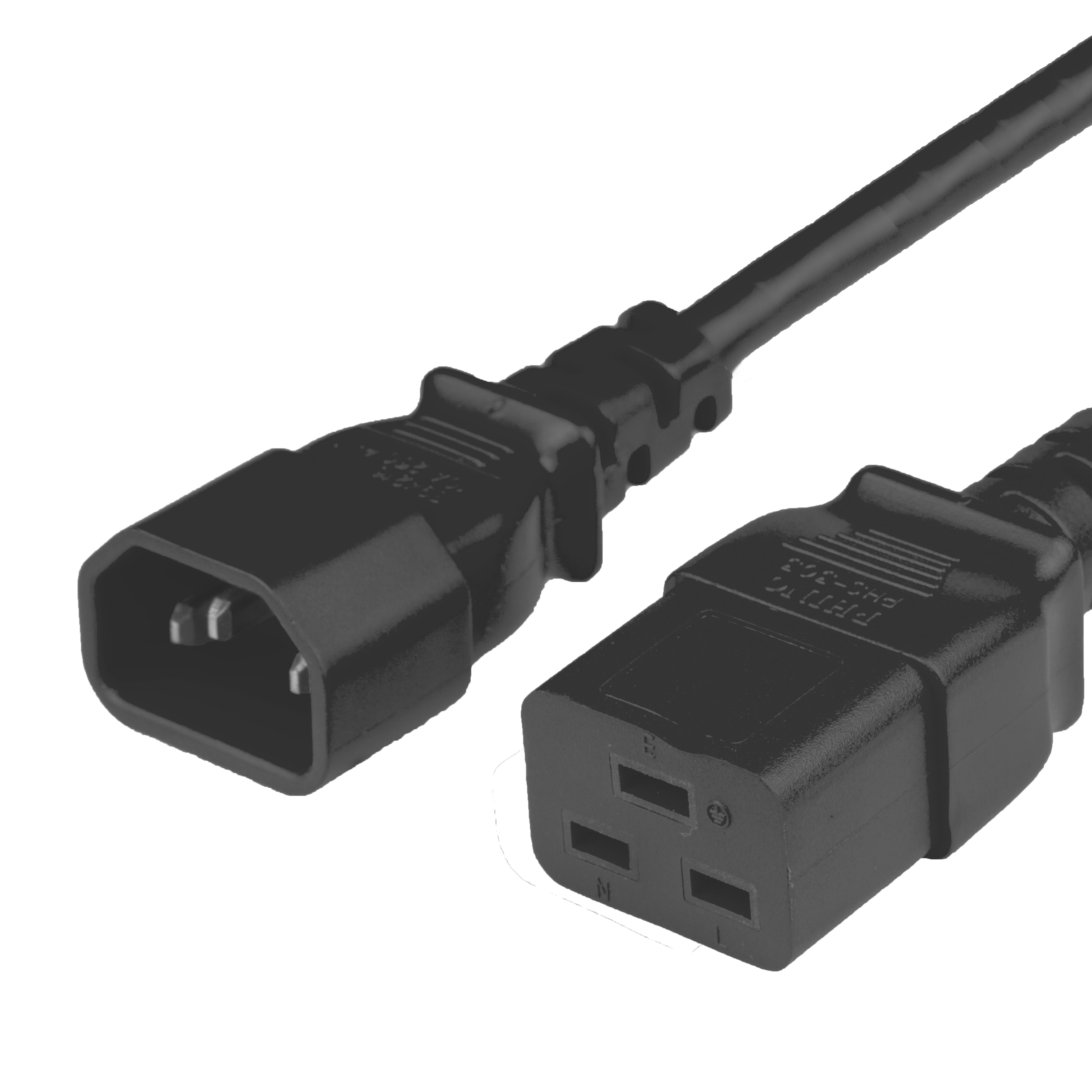 1FT C14 C19 15A 250V BLACK Power Cord