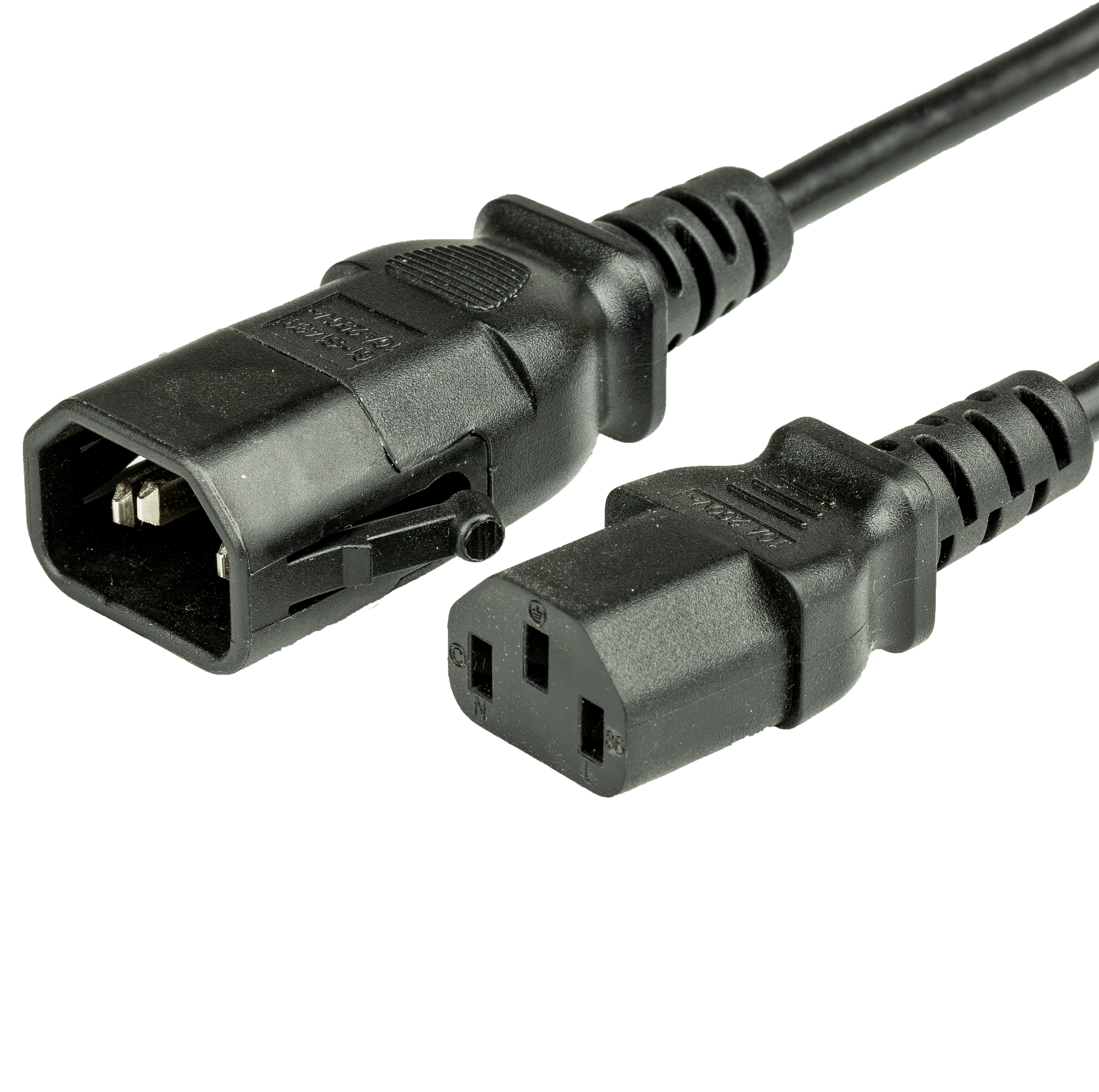 1FT C13 C14 P-LOCK 10A 250V BLACK Power Cord