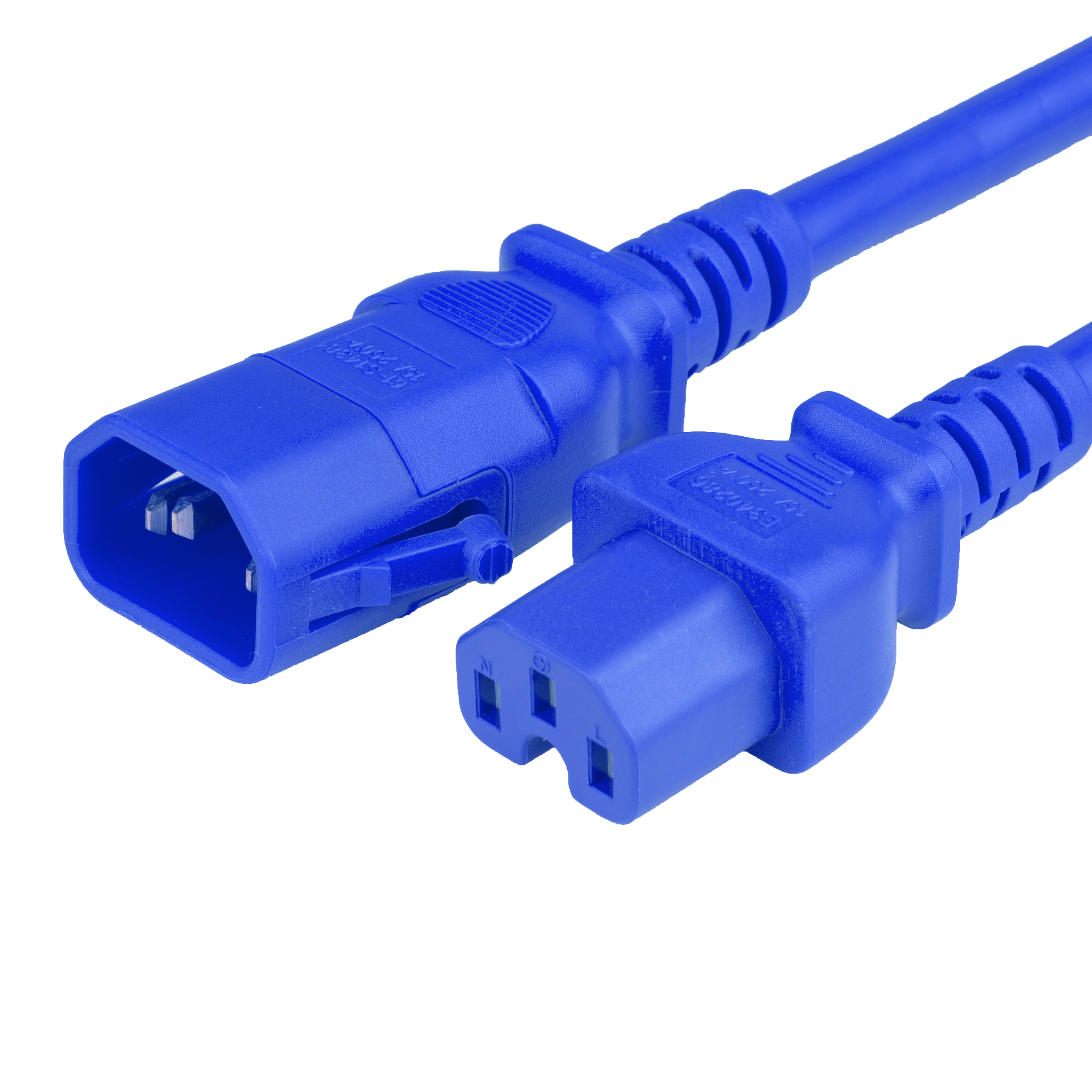 Blue 15A P-Lock C14 C15 Power Cords