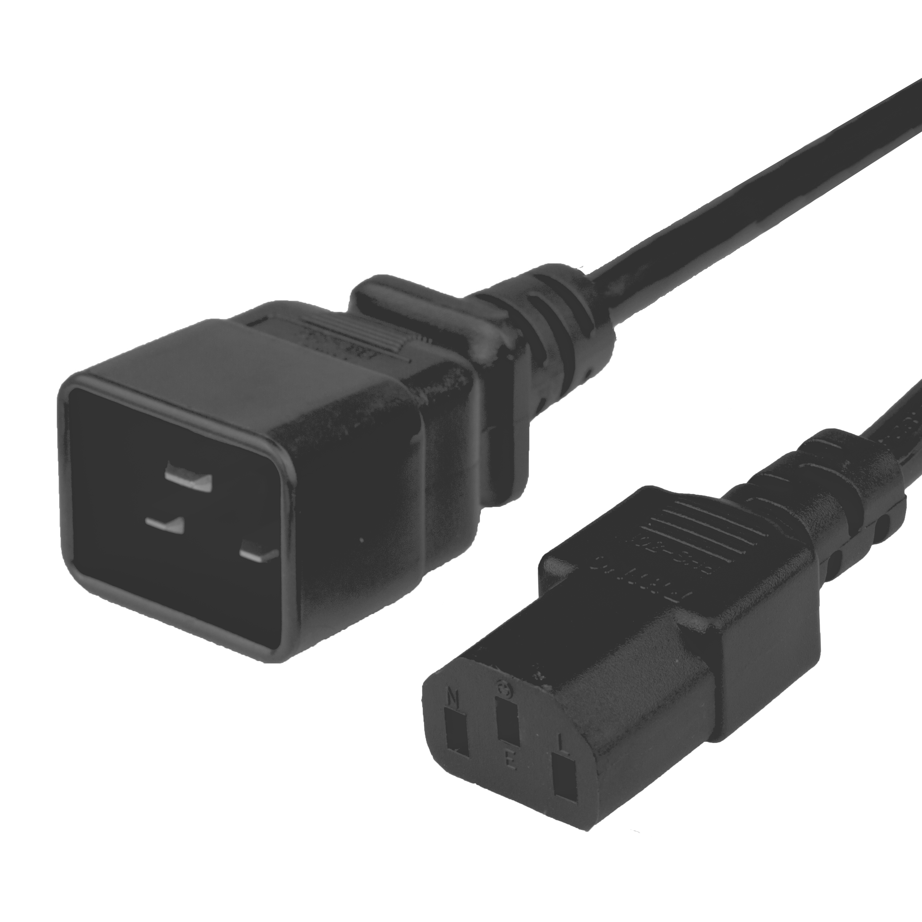 5FT C13 C20 15A 250V BLACK Power Cord