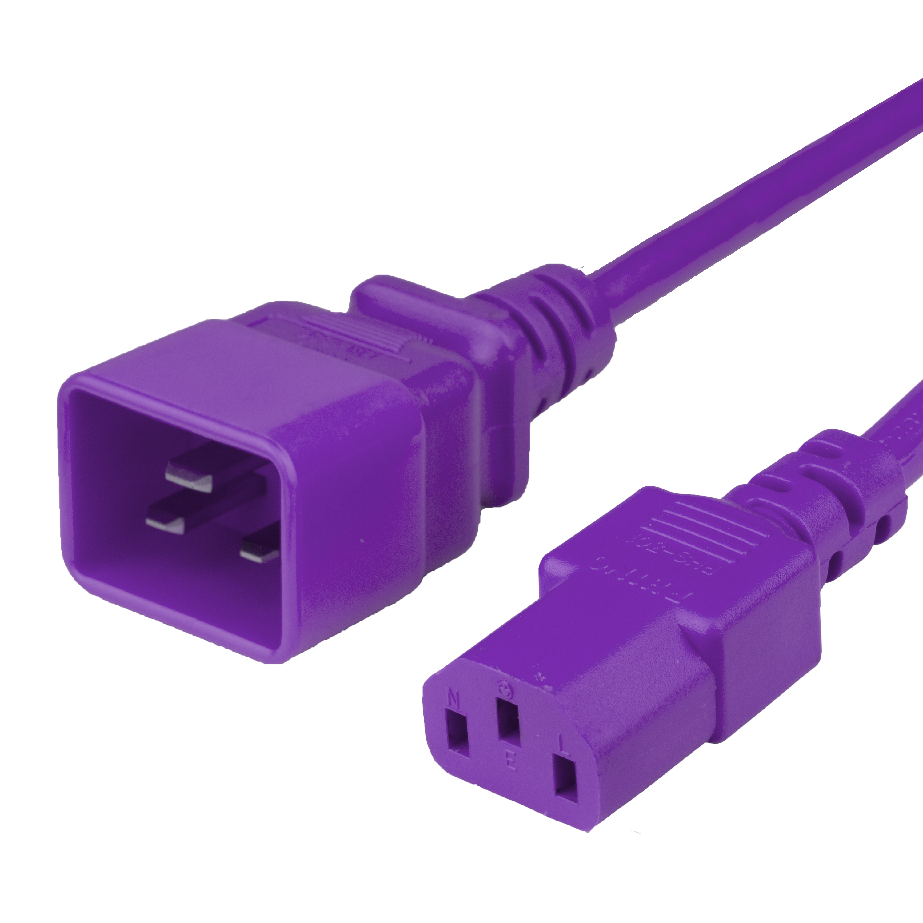 15FT C13 C20 15A 250V PURPLE Power Cord