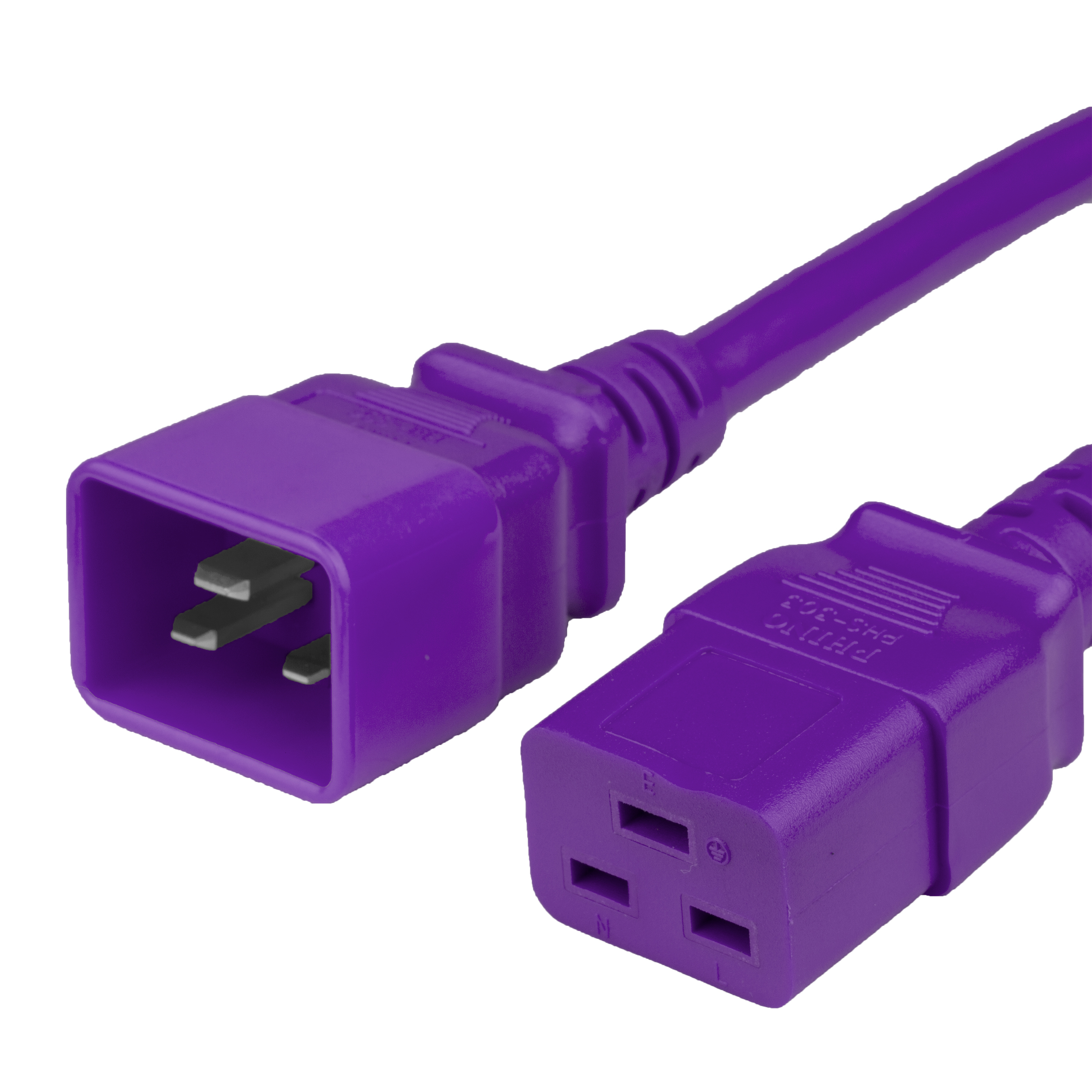 Purple 20A C19 C20 Data Center Power Cords