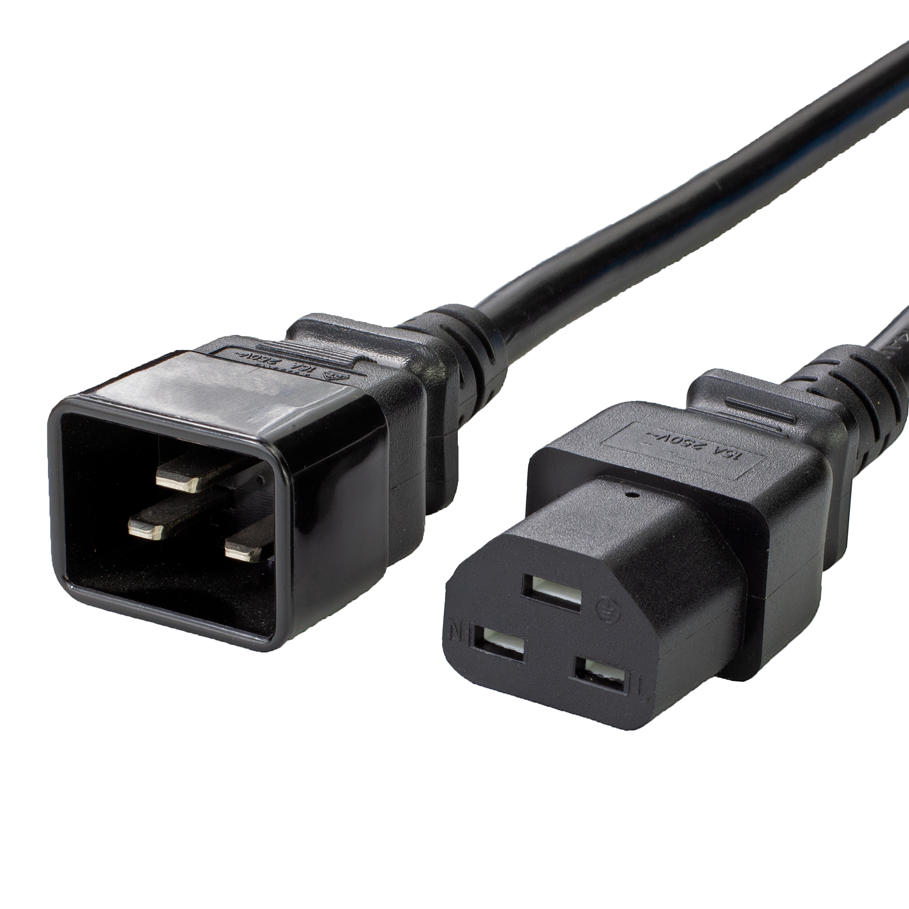 IEC 60320 C20 to C21 Power Cords - BLACK