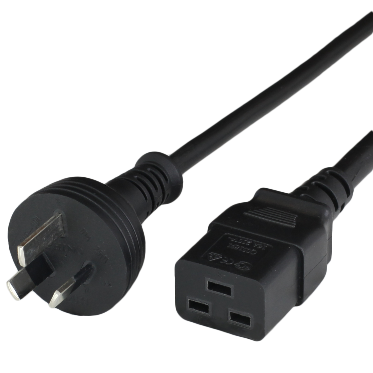 15A 250V Australia AS/NZS 3112 to C19 Power Cords