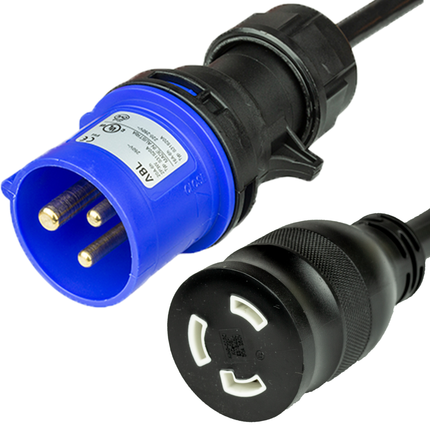 IEC60309 to NEMA L6-30R Power Cords | Industrial Adapter Cords