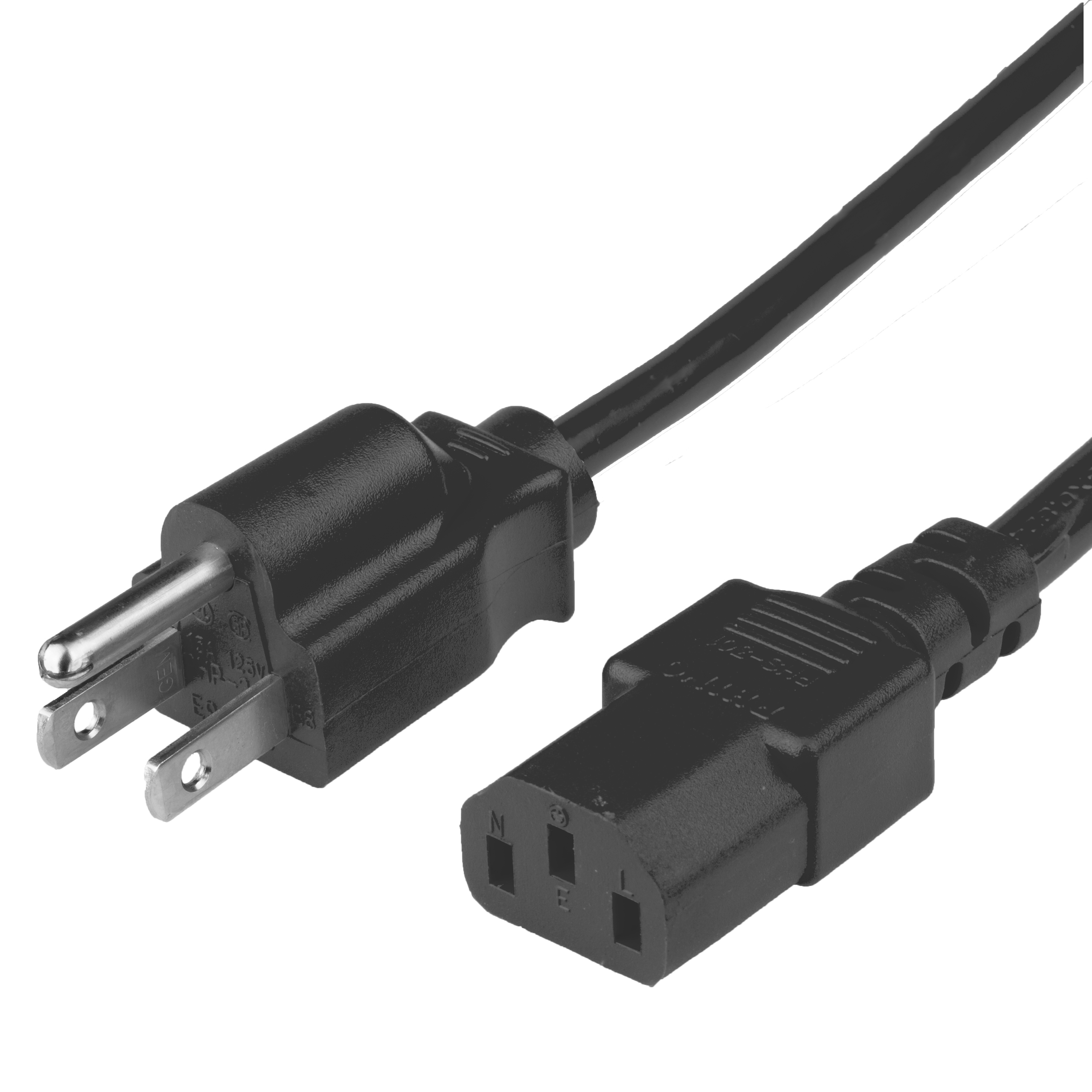 NEMA 5-15P to C13 Power Cords - 1.5mm2 LSZH
