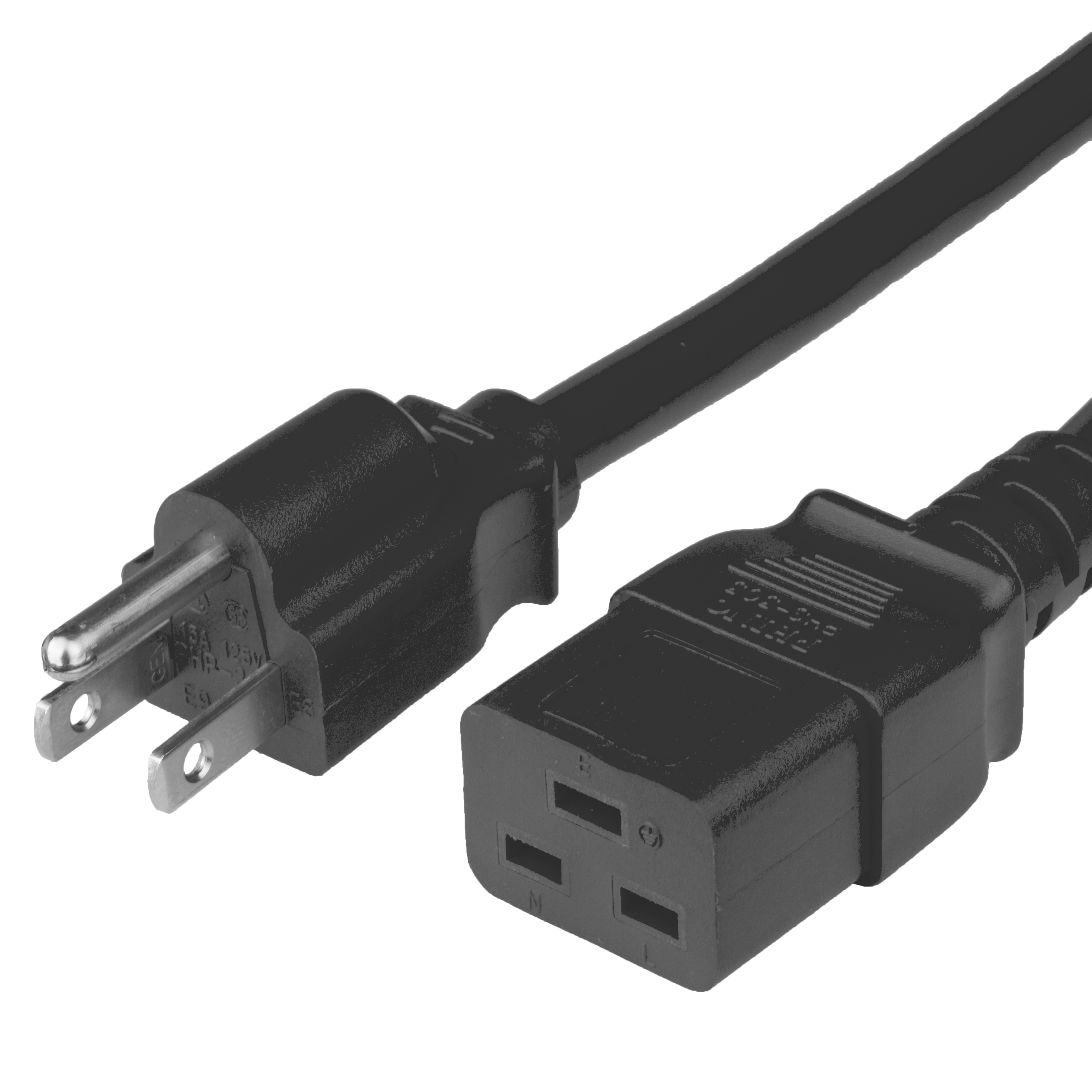 NEMA 5-15P To IEC 60320 C19 Power Cords- World Cord Sets