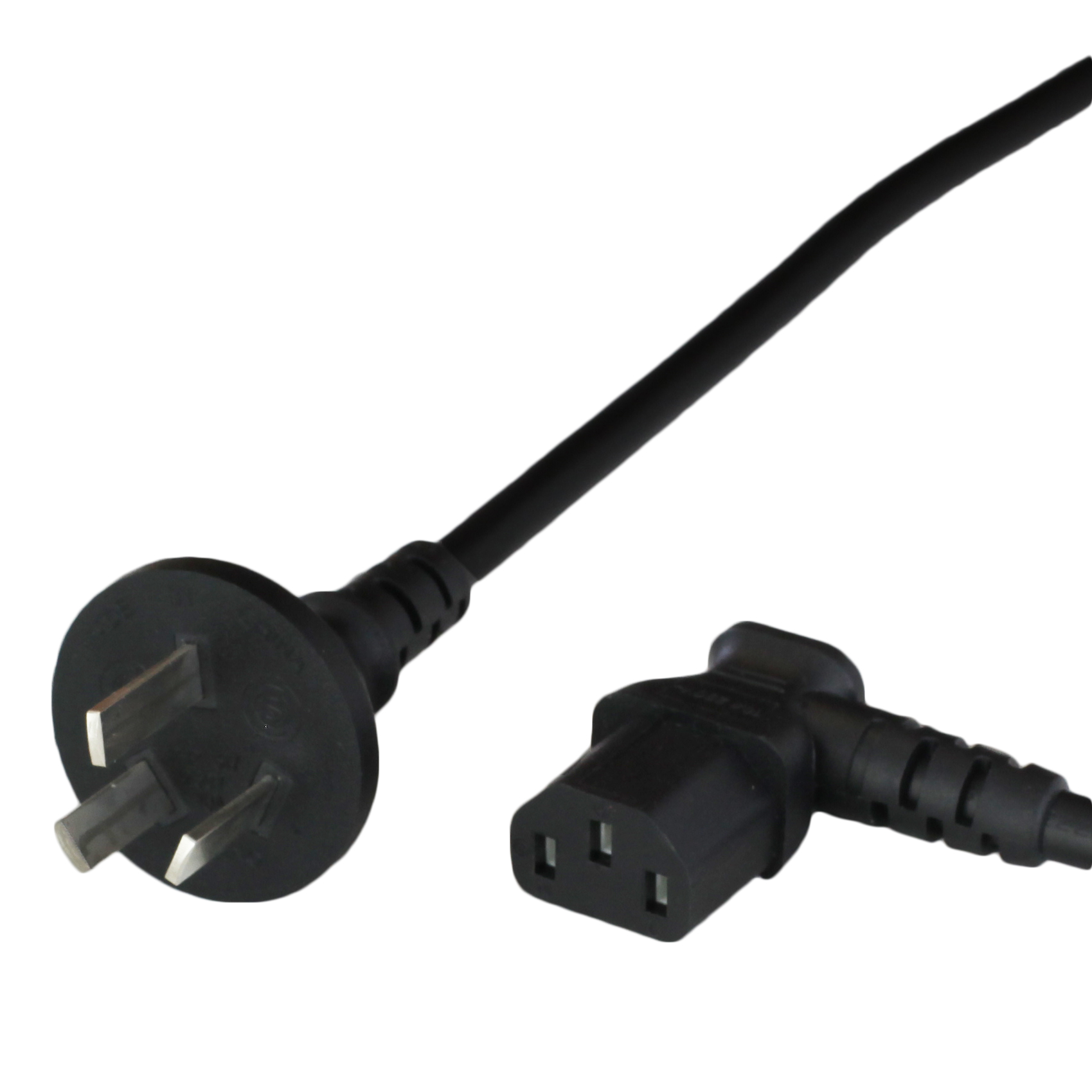 Argentina IRAM 2073 to Left Angled C13 Power Cords