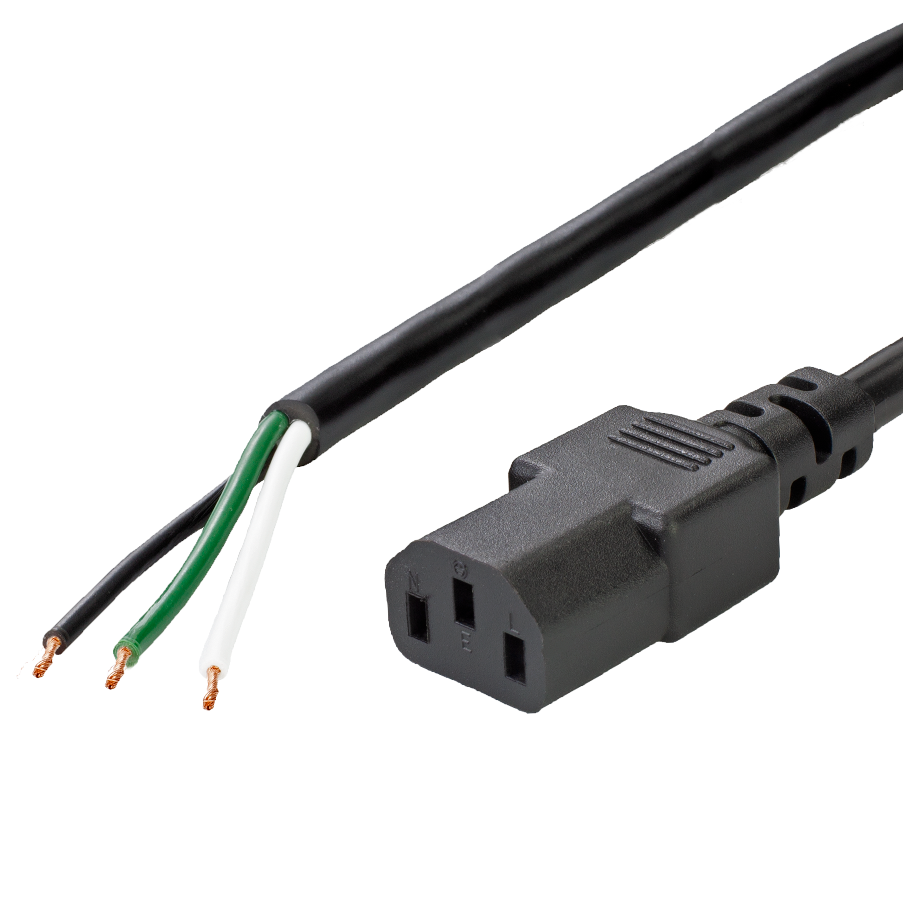 IEC 60320 C13 Pigtail Cords | C13 to Open Cables