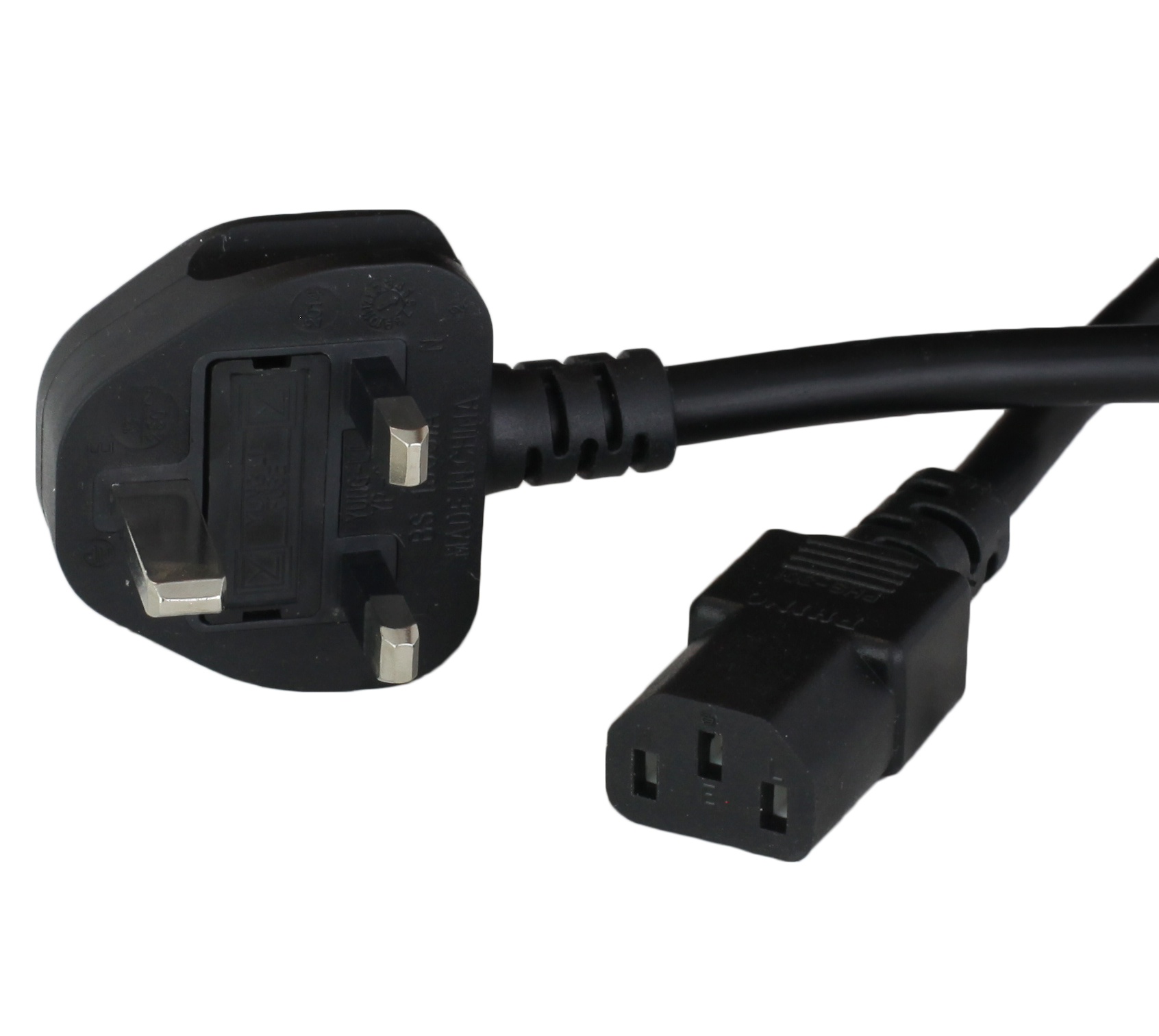 UK BS1363 Plug to IEC 60320 C13 10A 250V Power Cords