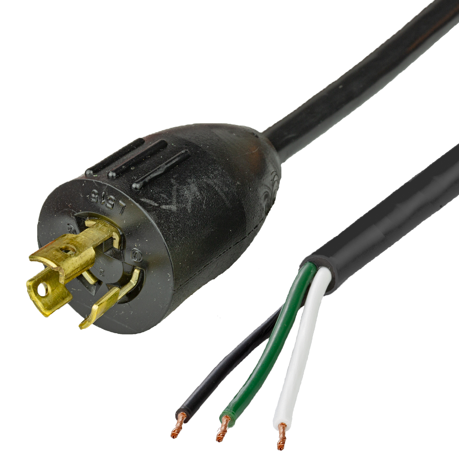 NEMA L5-15P to OPEN 14awg NACC (WHIPS PIGTAILS)