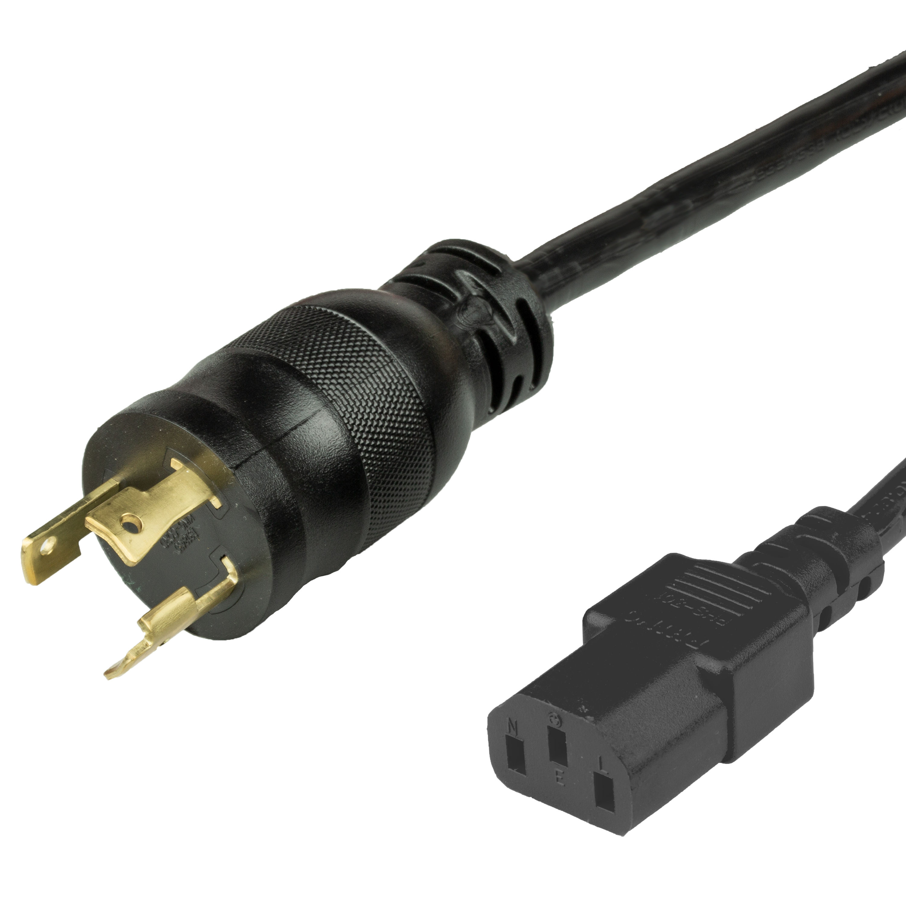 Black NEMA L6-30P to C13 Power Cords