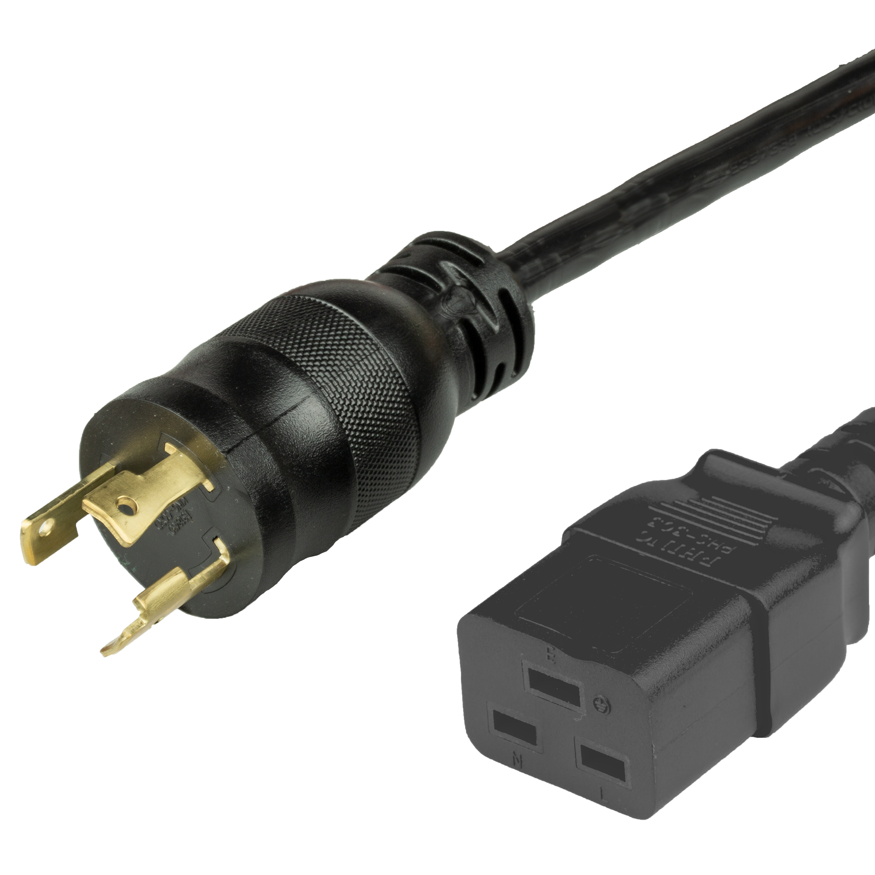 Japan 250V 30A JIS8303 (L6-30P) to C19 Power Cords