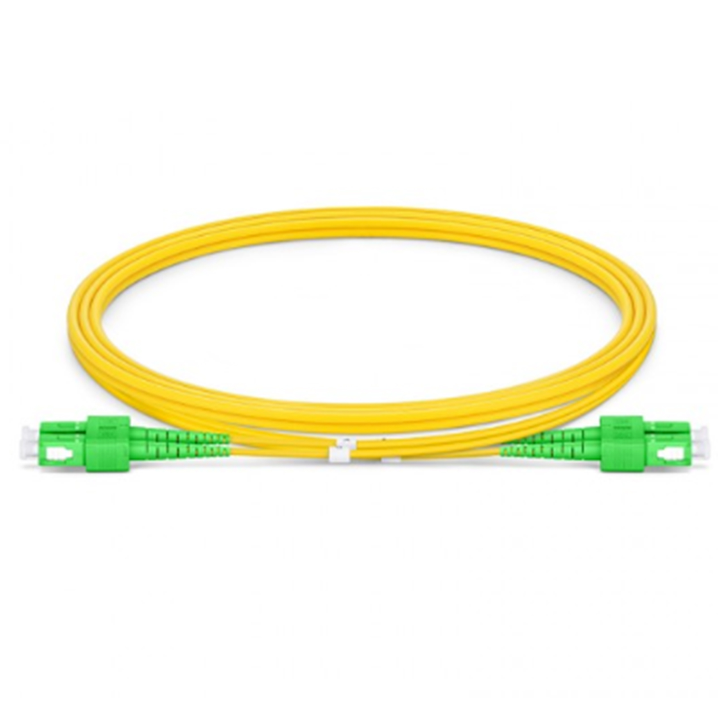 OS2 SC-SC Duplex Singlemode Fiber Optic Patch Cables - Yellow