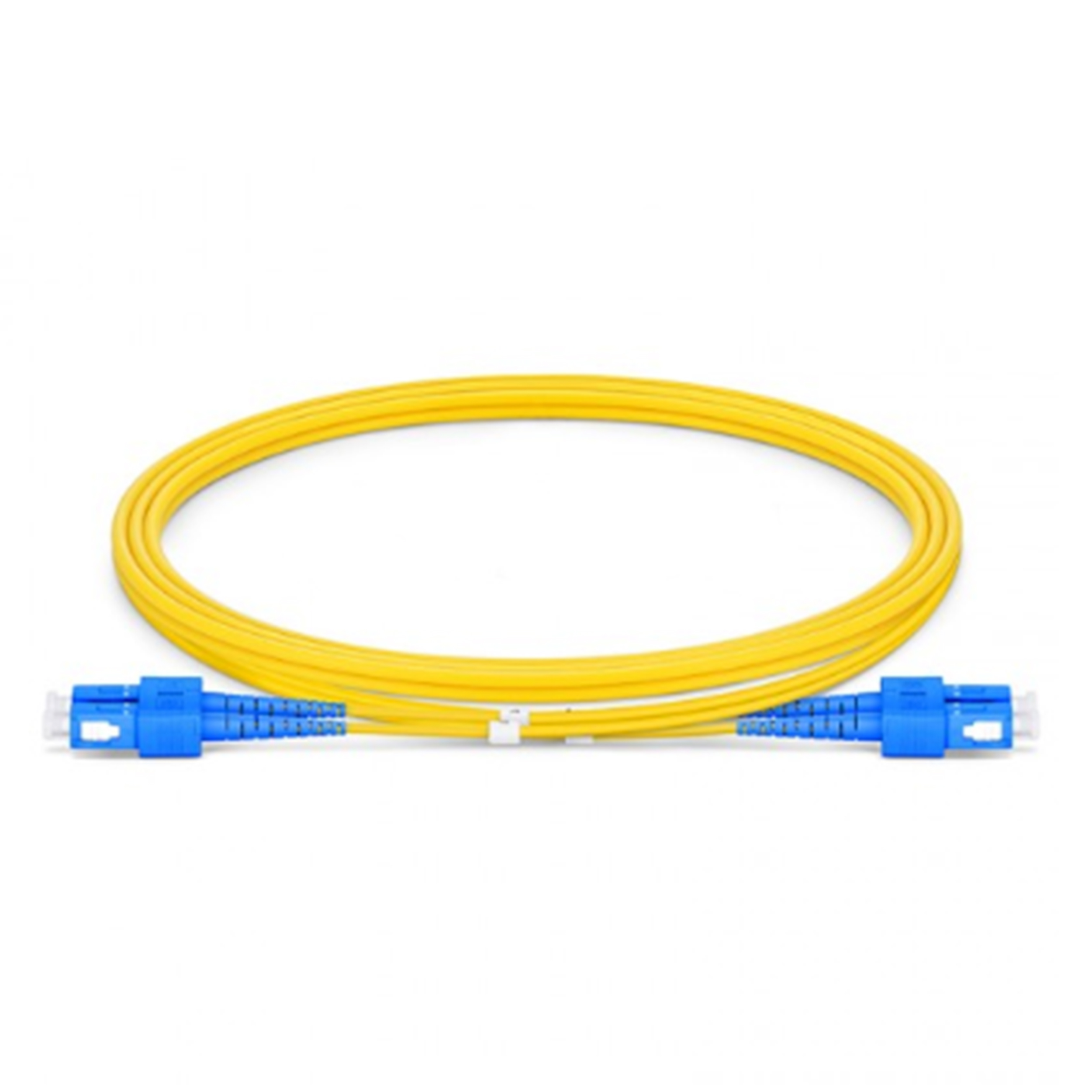 OS2 SC-SC Duplex Singlemode Fiber Optic Patch Cables - Yellow