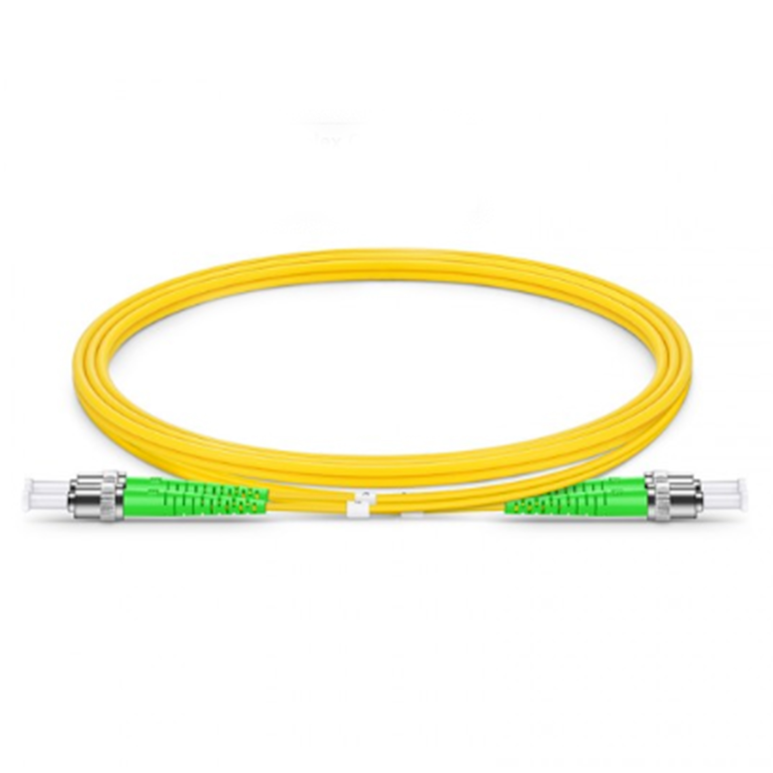OS2 ST-ST Duplex Singlemode Fiber Optic Patch Cables - Yellow