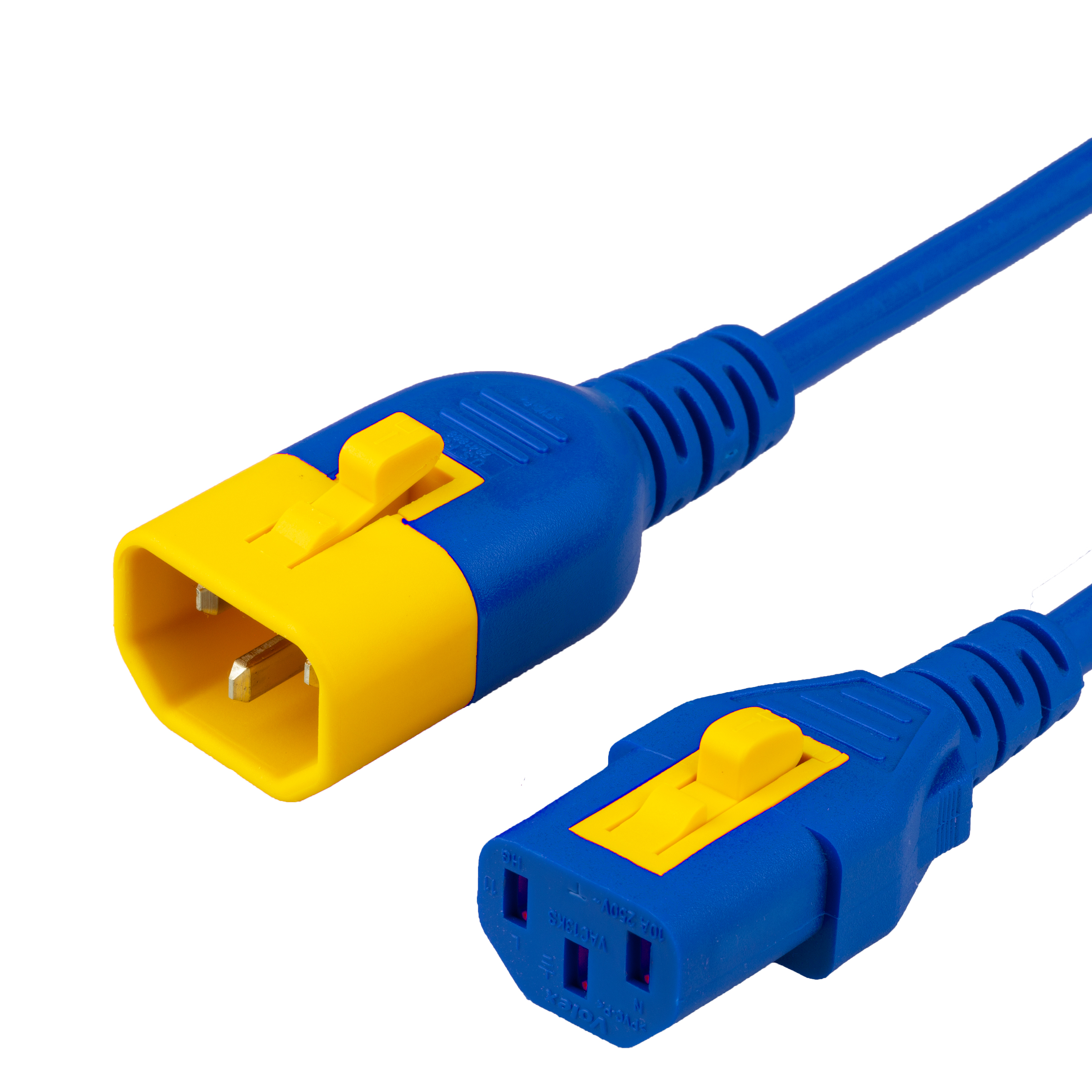 1.5FT C13 C14 V-LOCK 10A 250V BLUE Power Cord