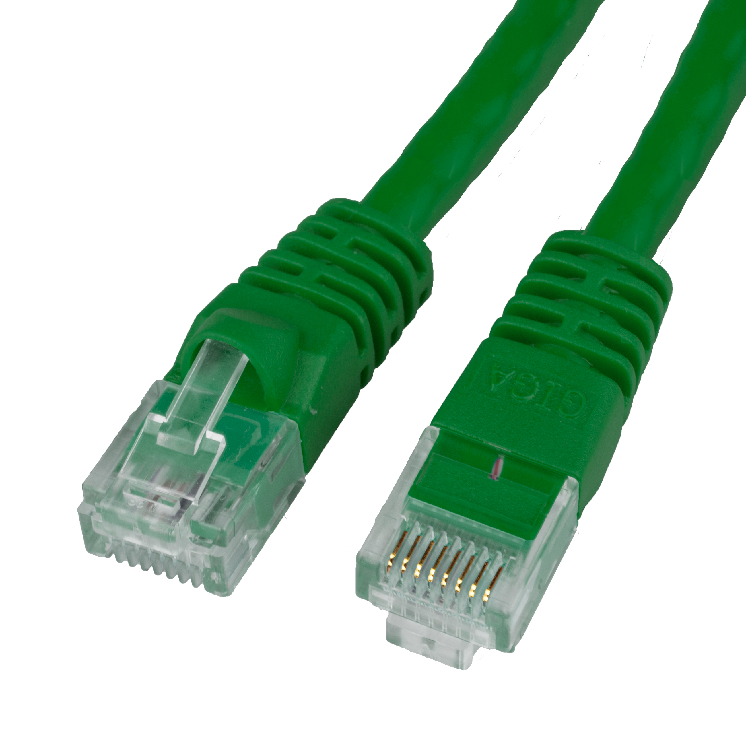 Unshielded Cat6 Green Ethernet Patch Cable - Molded Boot/Snagless RJ45 to RJ45