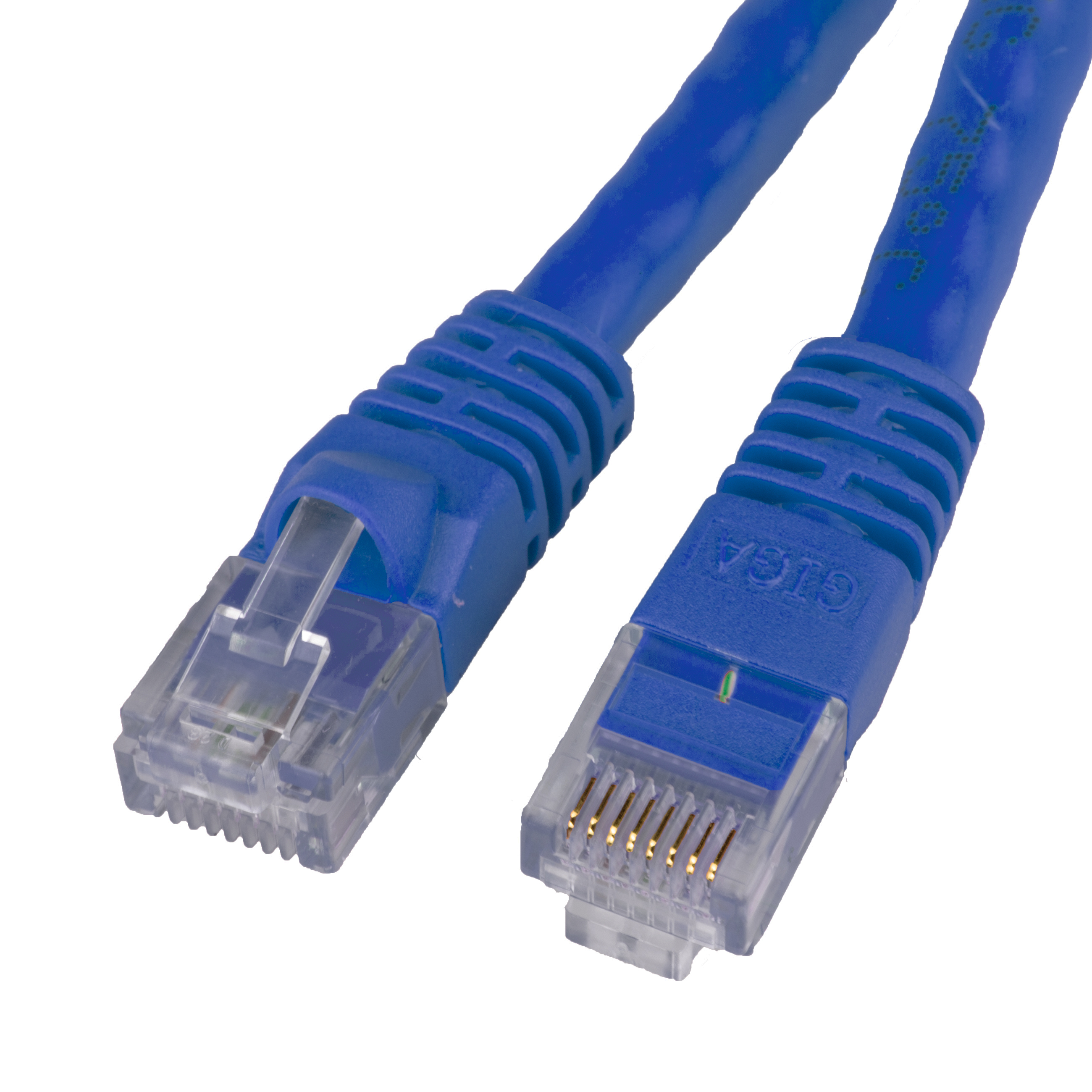 Unshielded Cat6a Blue Ethernet Patch Cable, Snagless/Molded Boot, 500 MHz, 10 foot