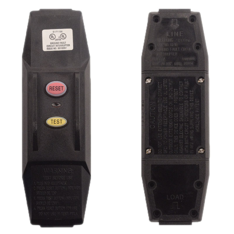 120V MANUAL RESET-User Attachable GFCI- Inline Style