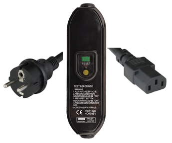 Europe Schuko CEE7/7 to IEC60320 C13 RCD Power Cords