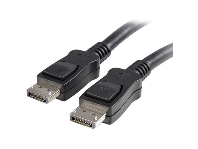 3FT Display Port to Display Port Cable w/ Latches- Black