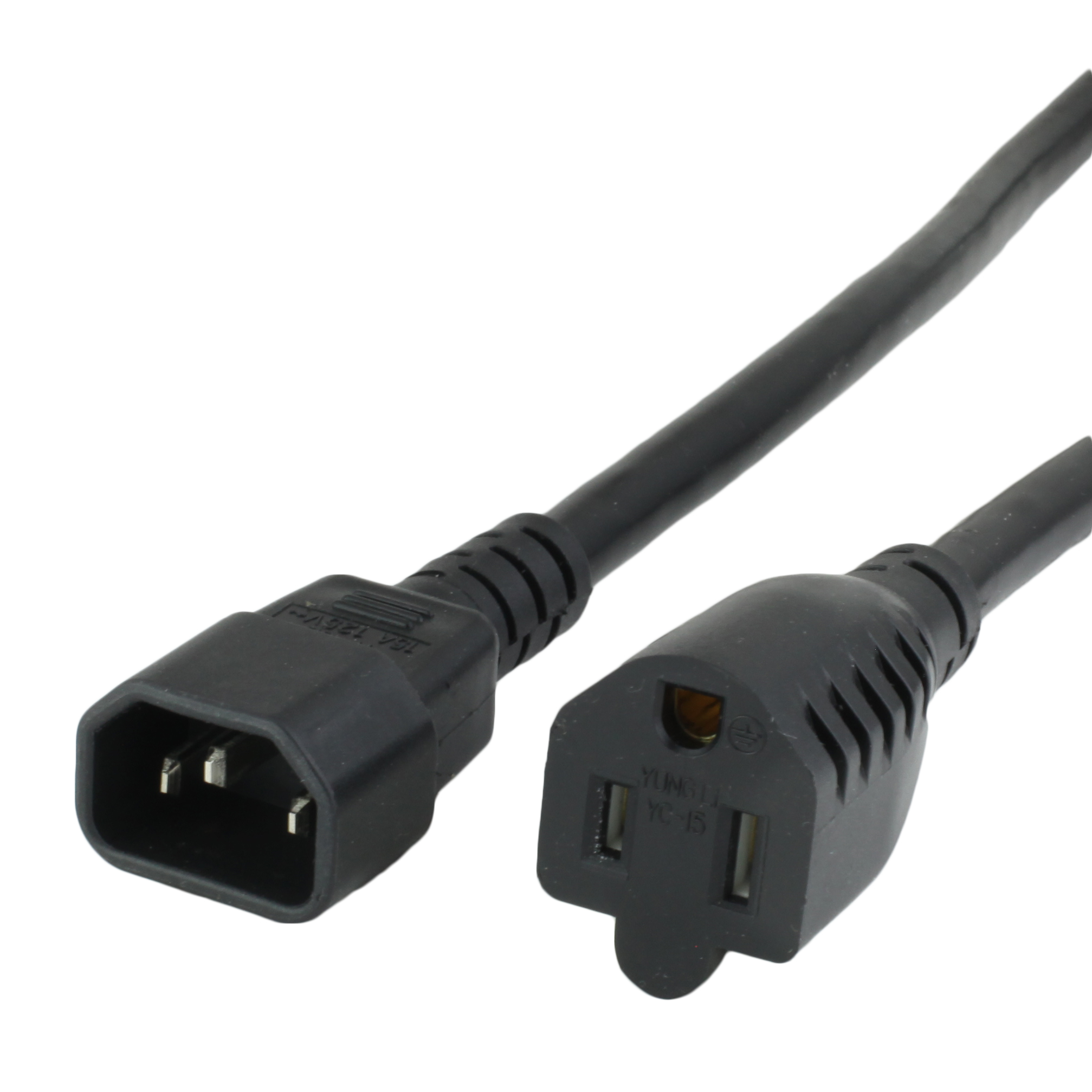1FT C14 5-15R 13A 125V BLACK