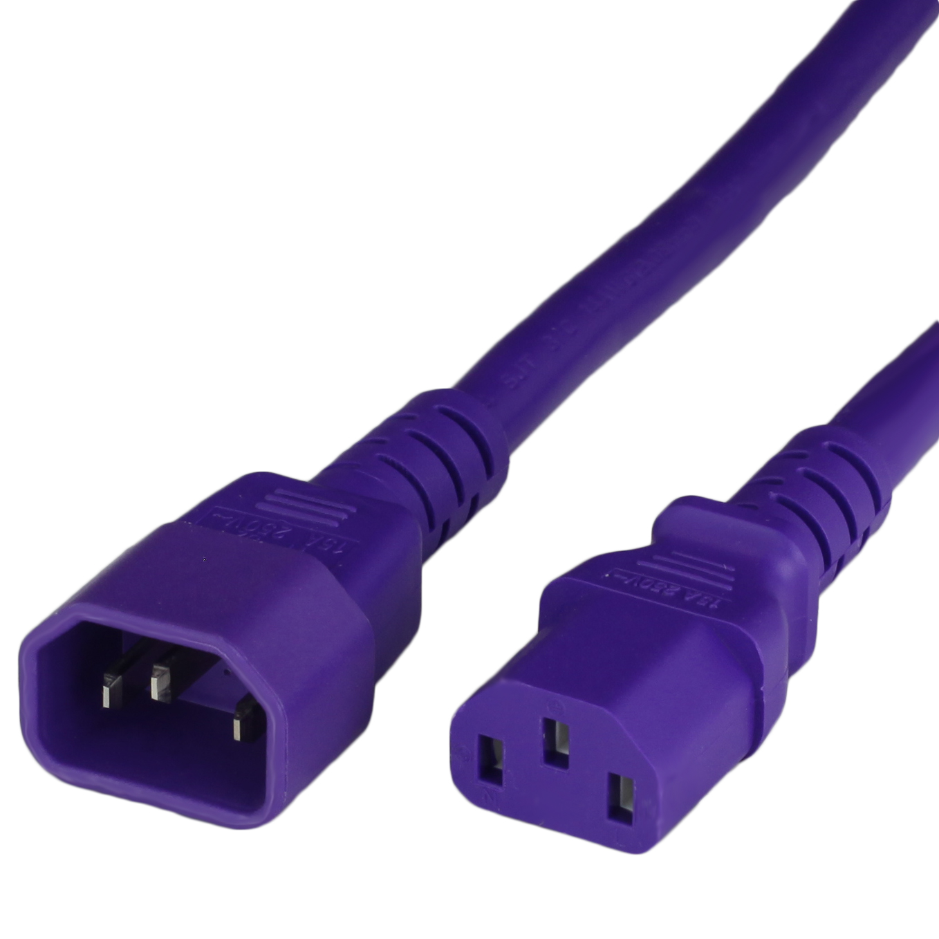 6FT C13 C14 15A 250V PURPLE Power Cord