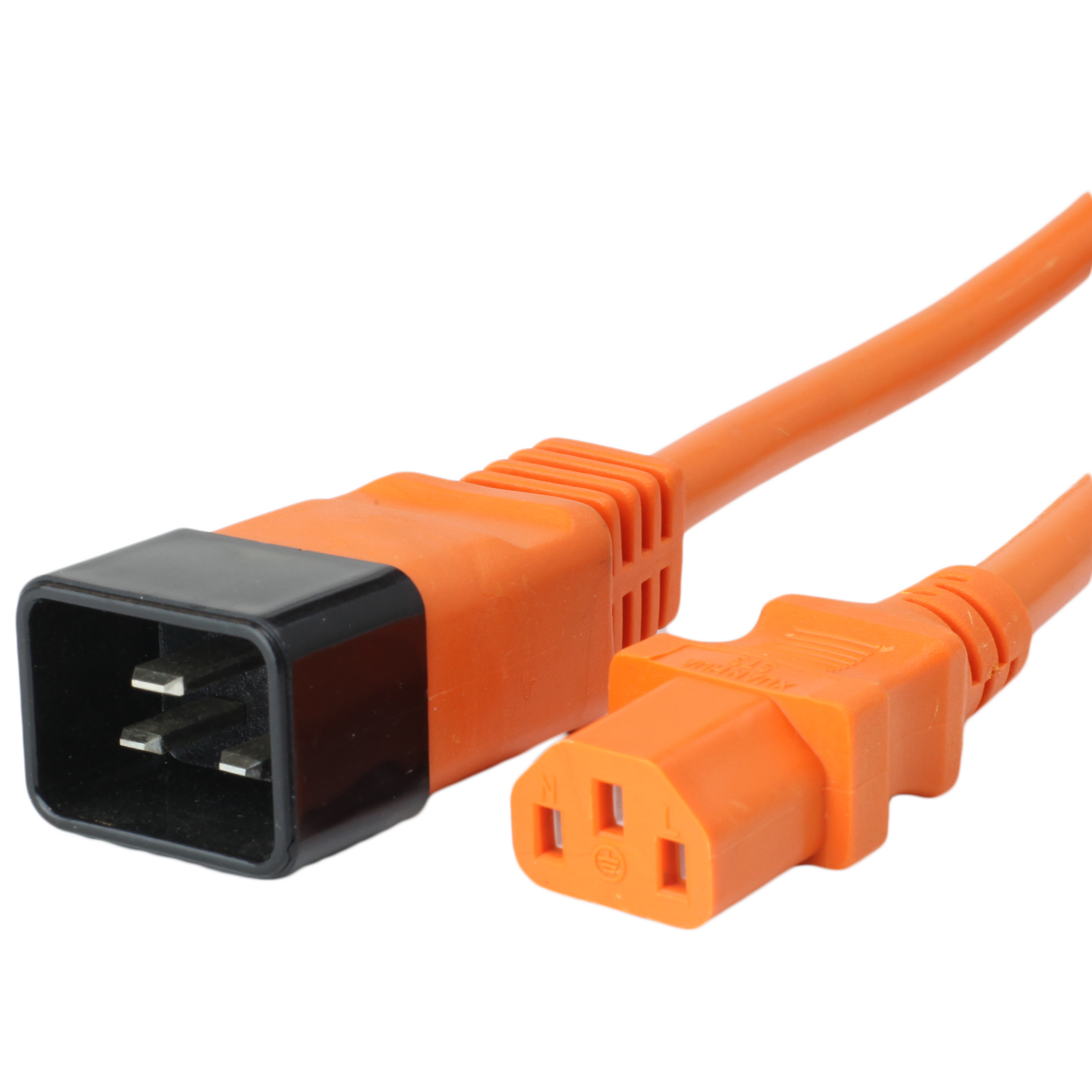 6FT C20 C13 15A 250V ORANGE Power Cord