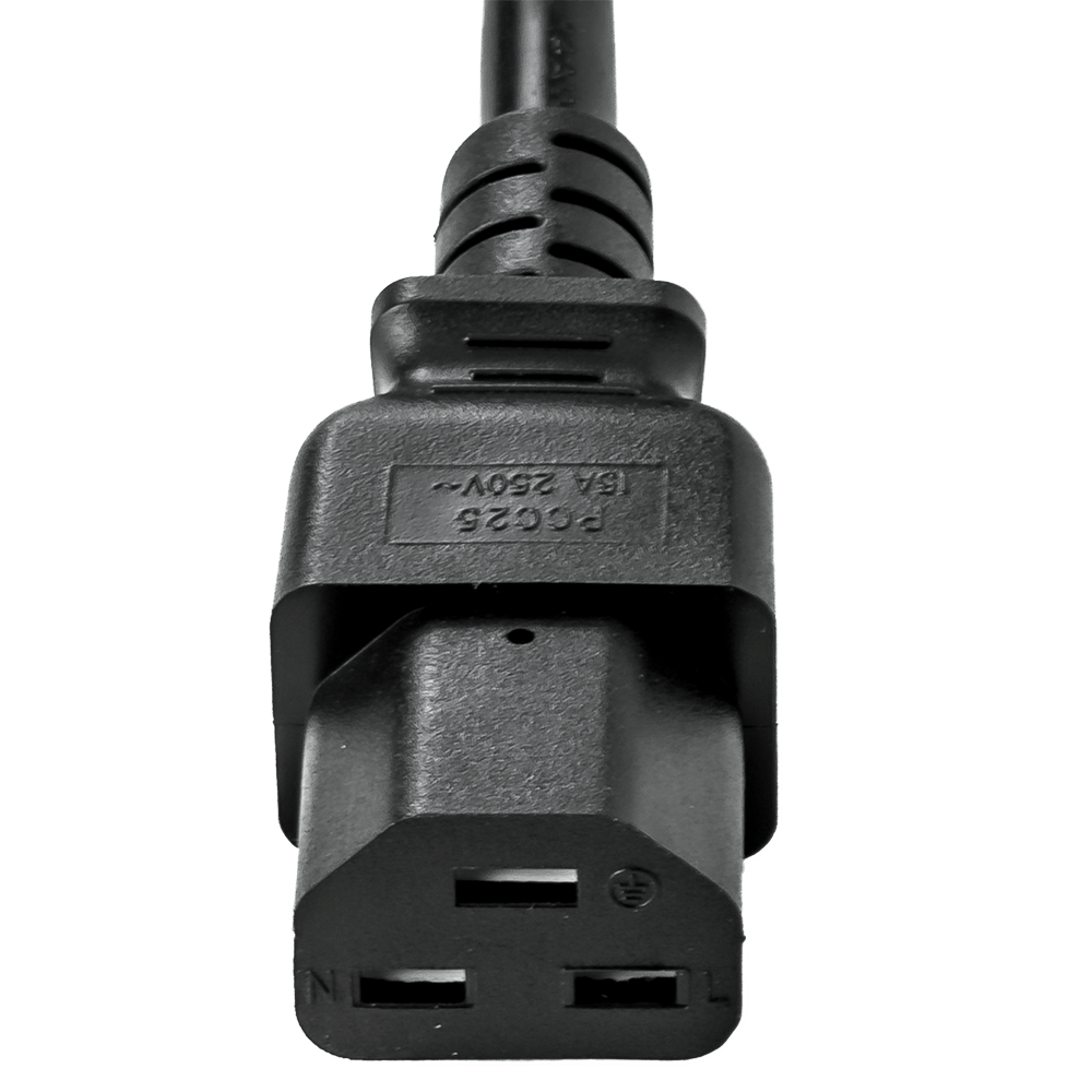 Black 15A C14 C21 Power Cords