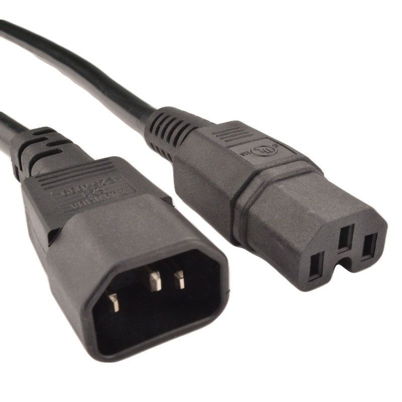TAA Compliant IEC 60320 C14 to C15 High Temp Power Cords