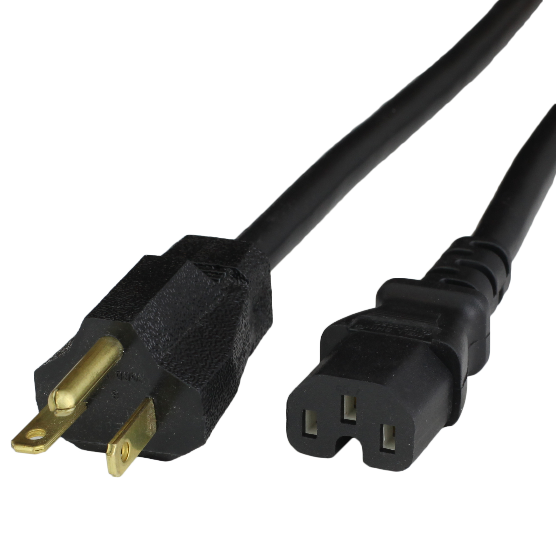 6FT NEMA 5-20P to C15 15A 125V Power Cord - BLACK