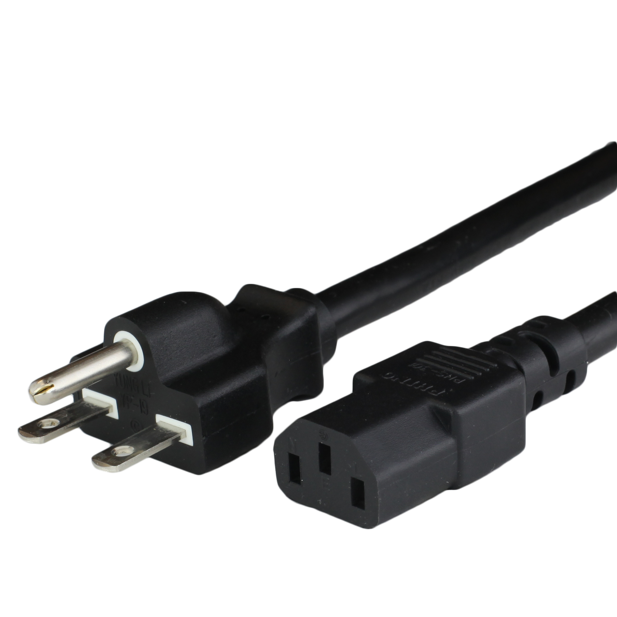 6ft 6 15p C13 15a 250v Black Power Cord