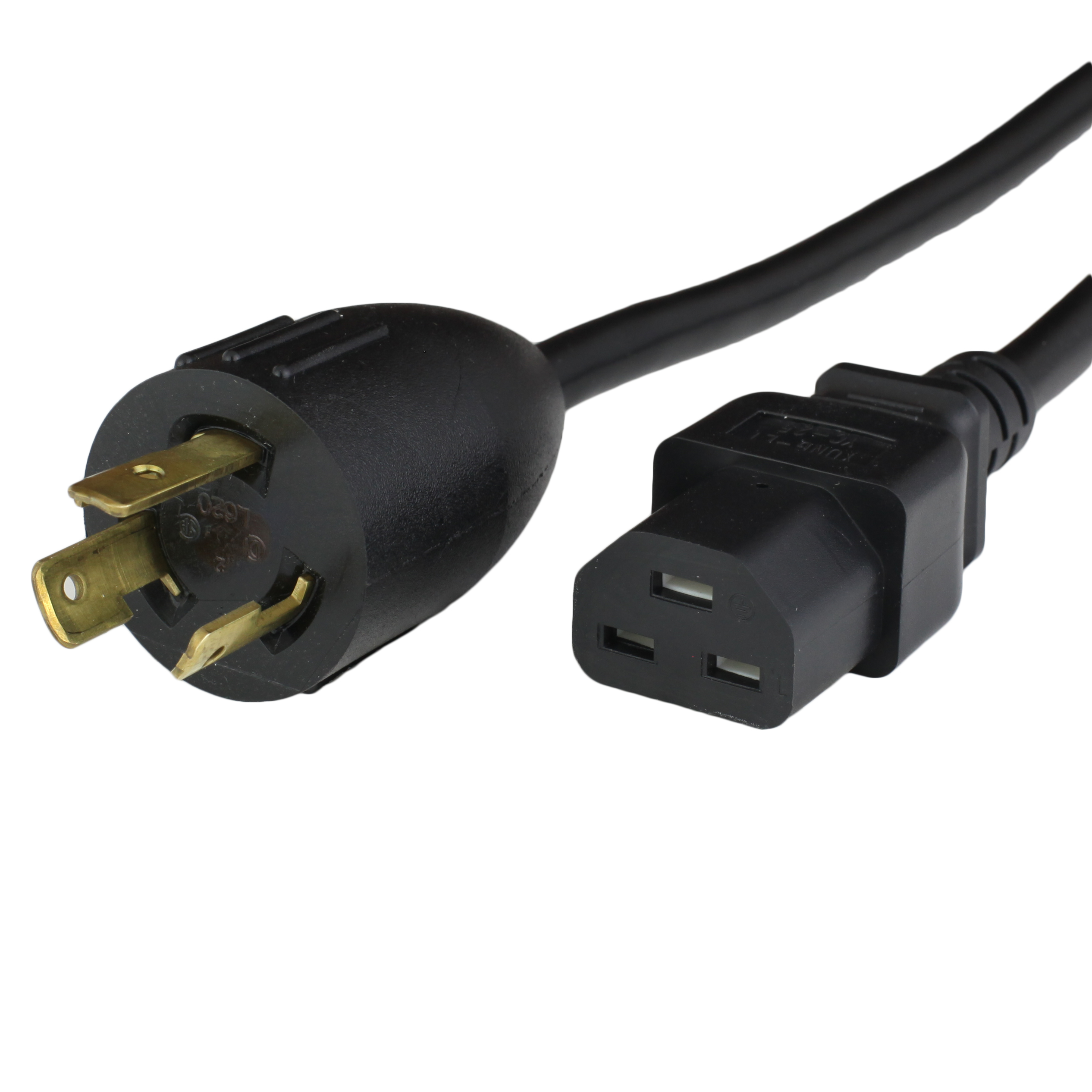 8FT NEMA L620P to C21 20A 250V 12awg Power Cord BLACK