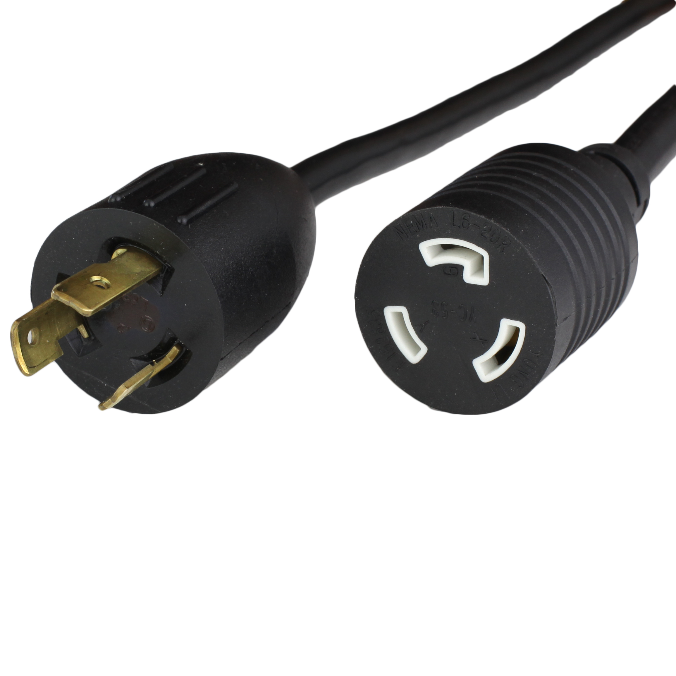 6FT L620 20A 250V EXTENSION CORD BLACK World Cord Sets