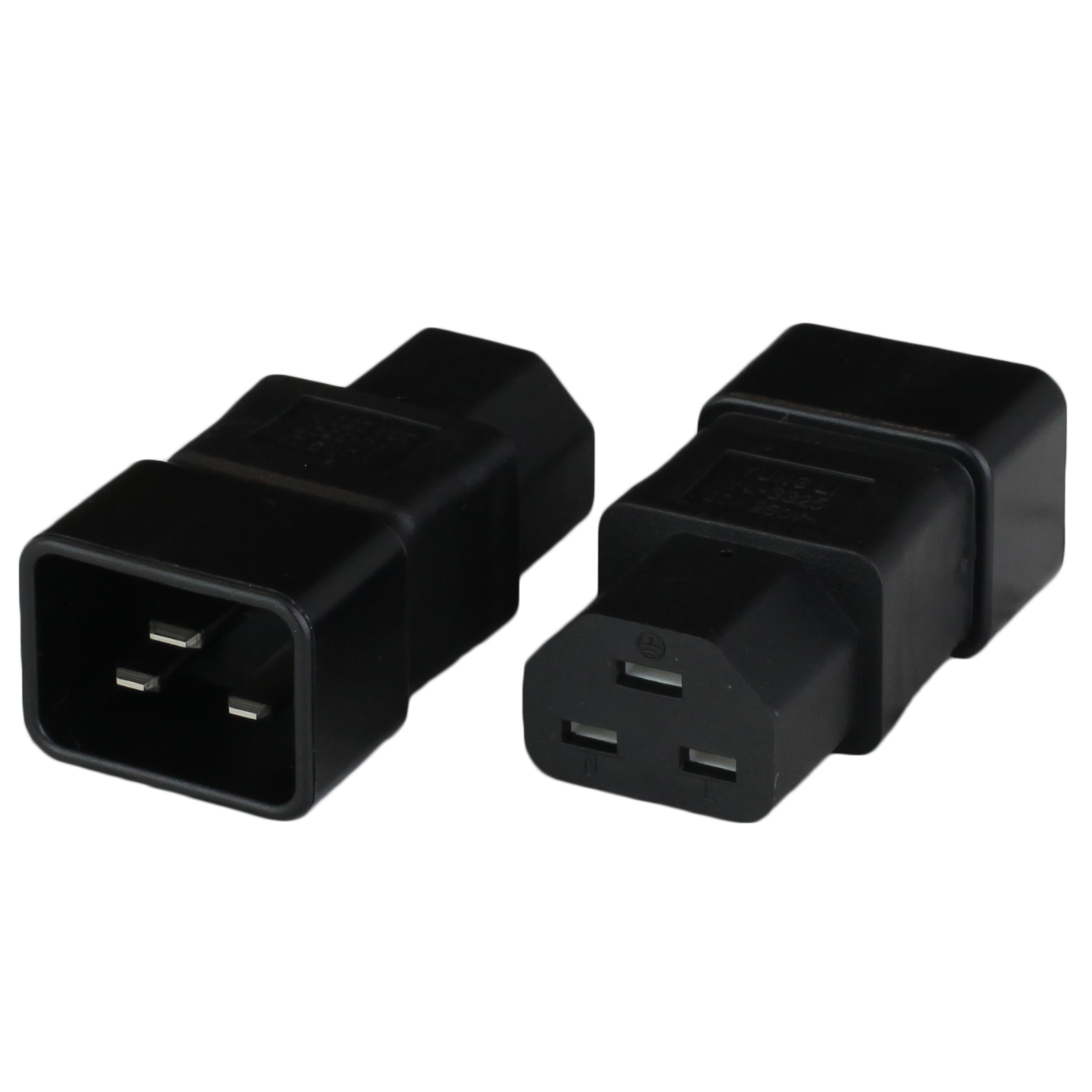Adapter IEC 60320 C20 to C21 20A 250V BLACK