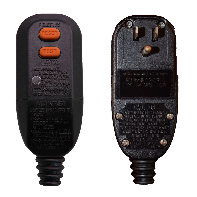 AUTOMATIC RESET - User Attachable GFCI - Plug Head Style
