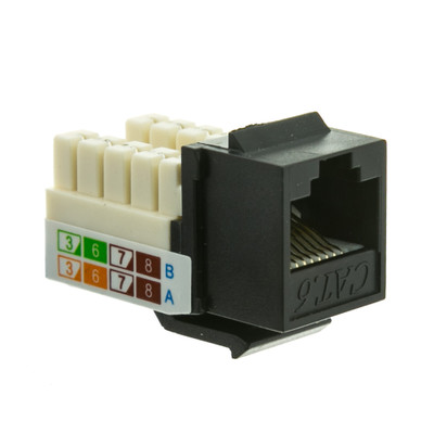 Cat6 Punch Down Keystone Jacks - All Colors