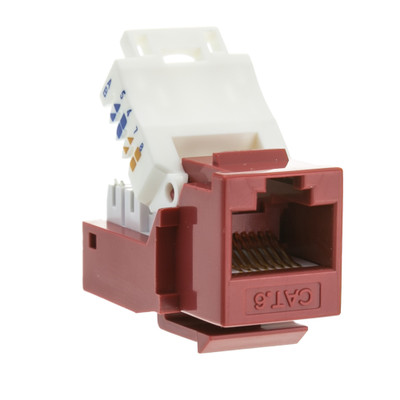 CAT6 TOOLESS KEYSTONE RED