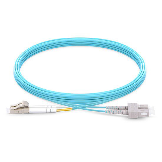 LC to SC, OM3, 2.0mm 50/125 Multimode Duplex Fiber Optic Patch Cables