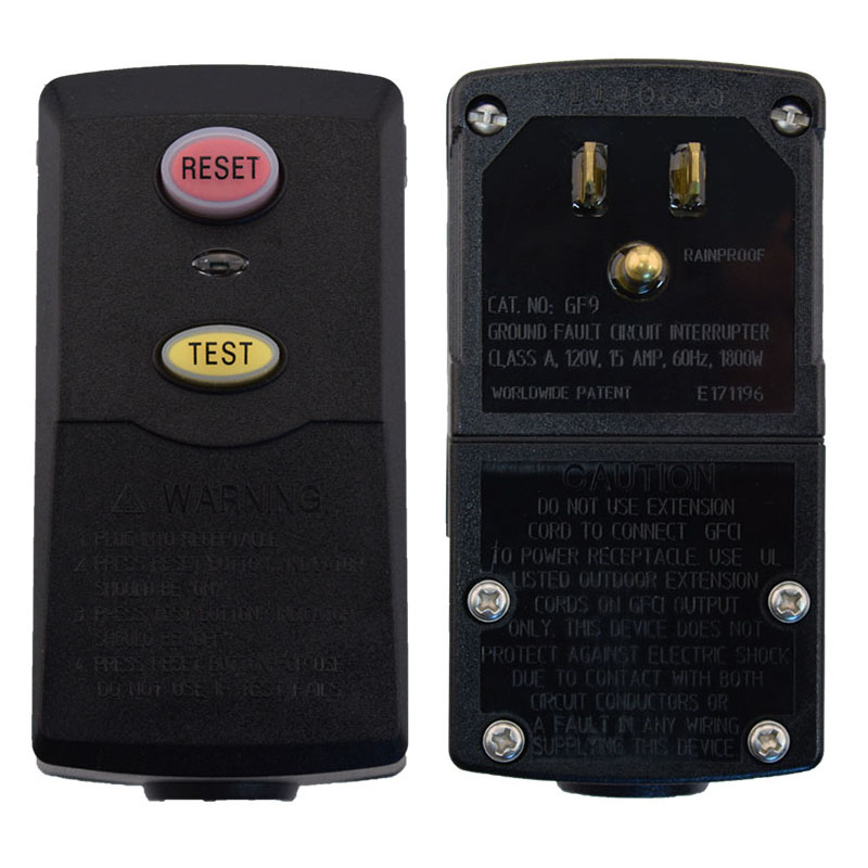 MANUAL RESET-User Attachable GFCI- Plug Head Style