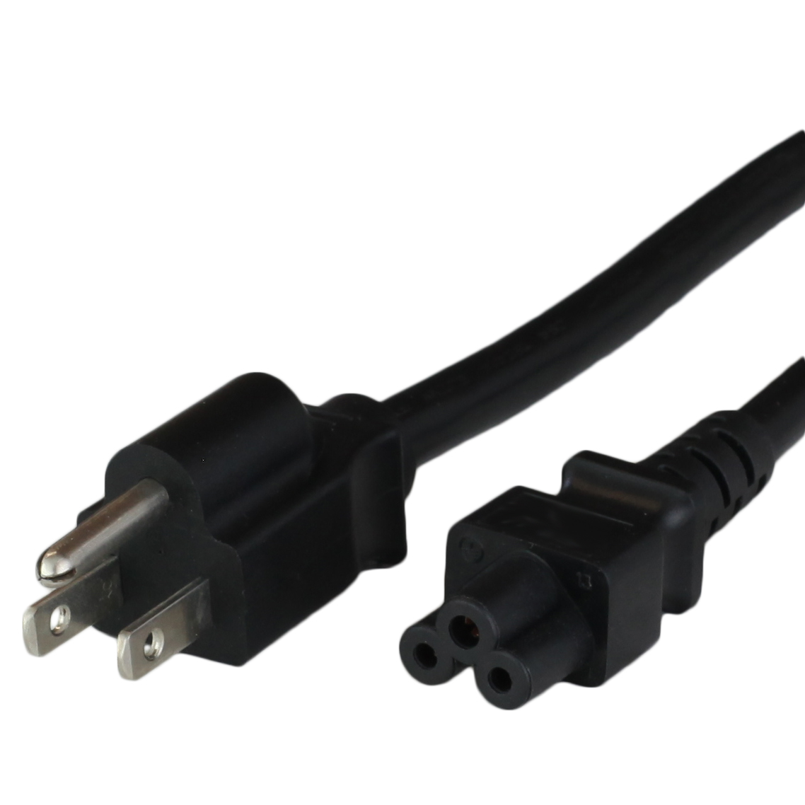 Nema 5-15P to IEC60320 C5 Grounded 15A 125V Power Cords