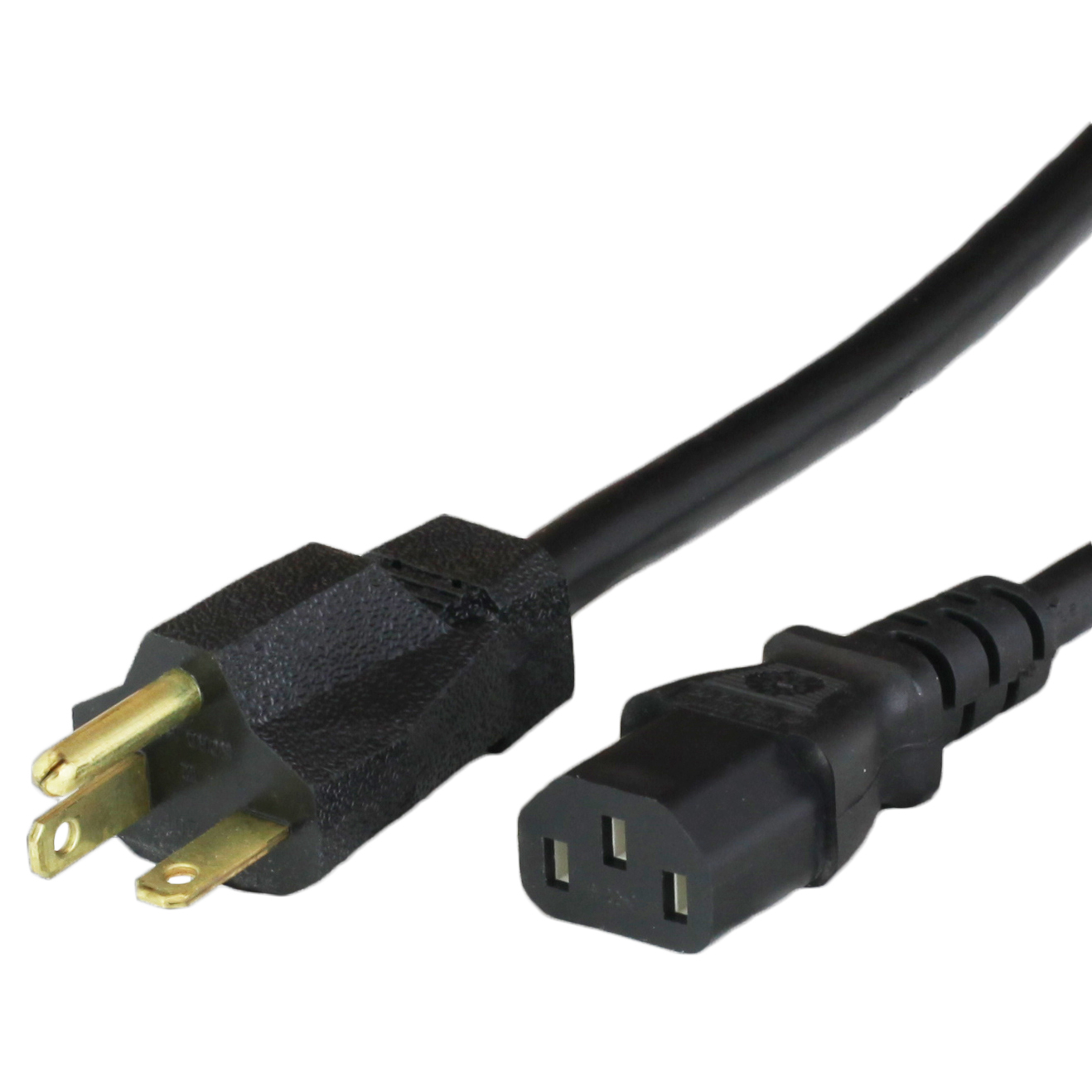 NEMA 6-20P to IEC 60320 C13 15A 250V Adapter Power Cords - BLACK