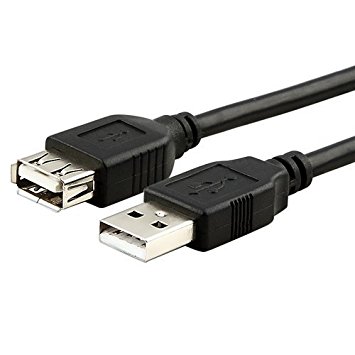 1FT USB 2.0 Type A Male to Type A Female Extension Cord